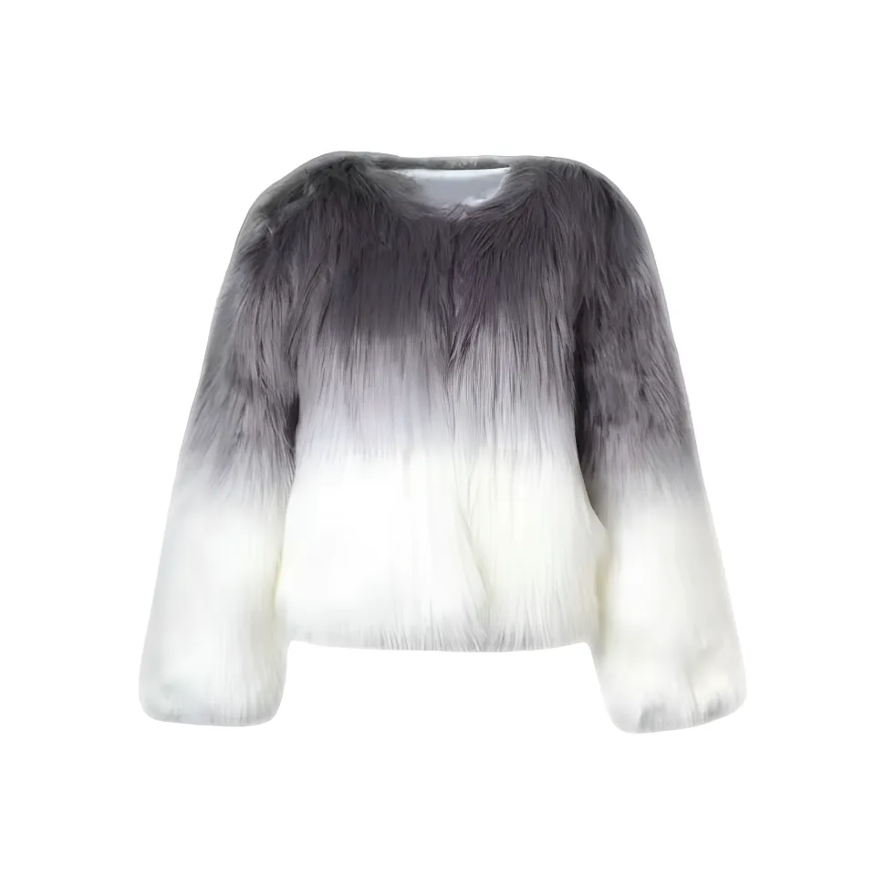 ZEKIKO STUDIO Серый Женские Меховые изделия