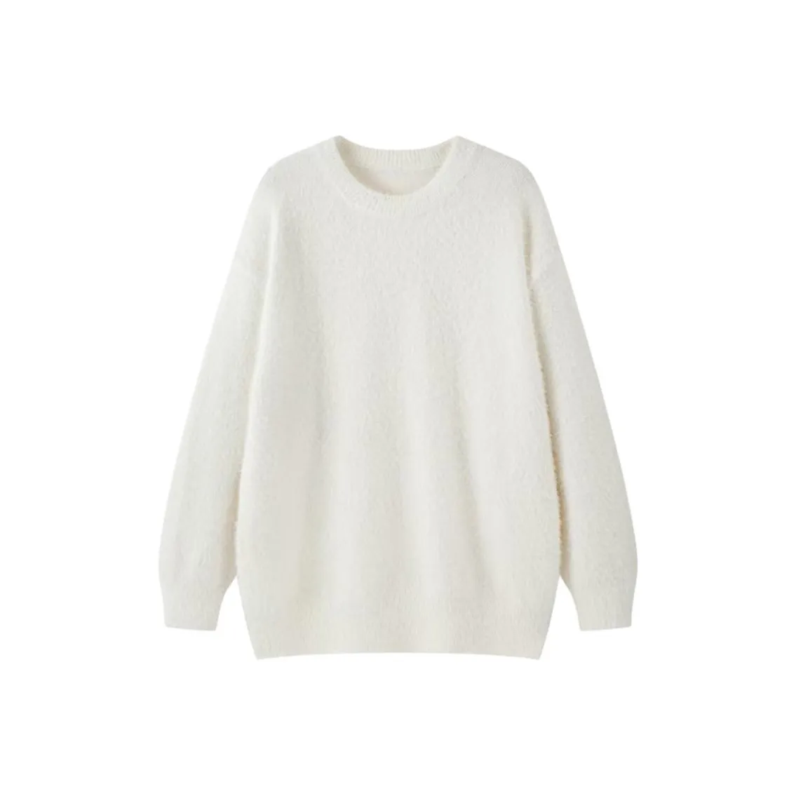 BVODE Ecru Mink Fur Women's Knitted Fabric BVODE Экрю Mink Fur Женская Трикотаж