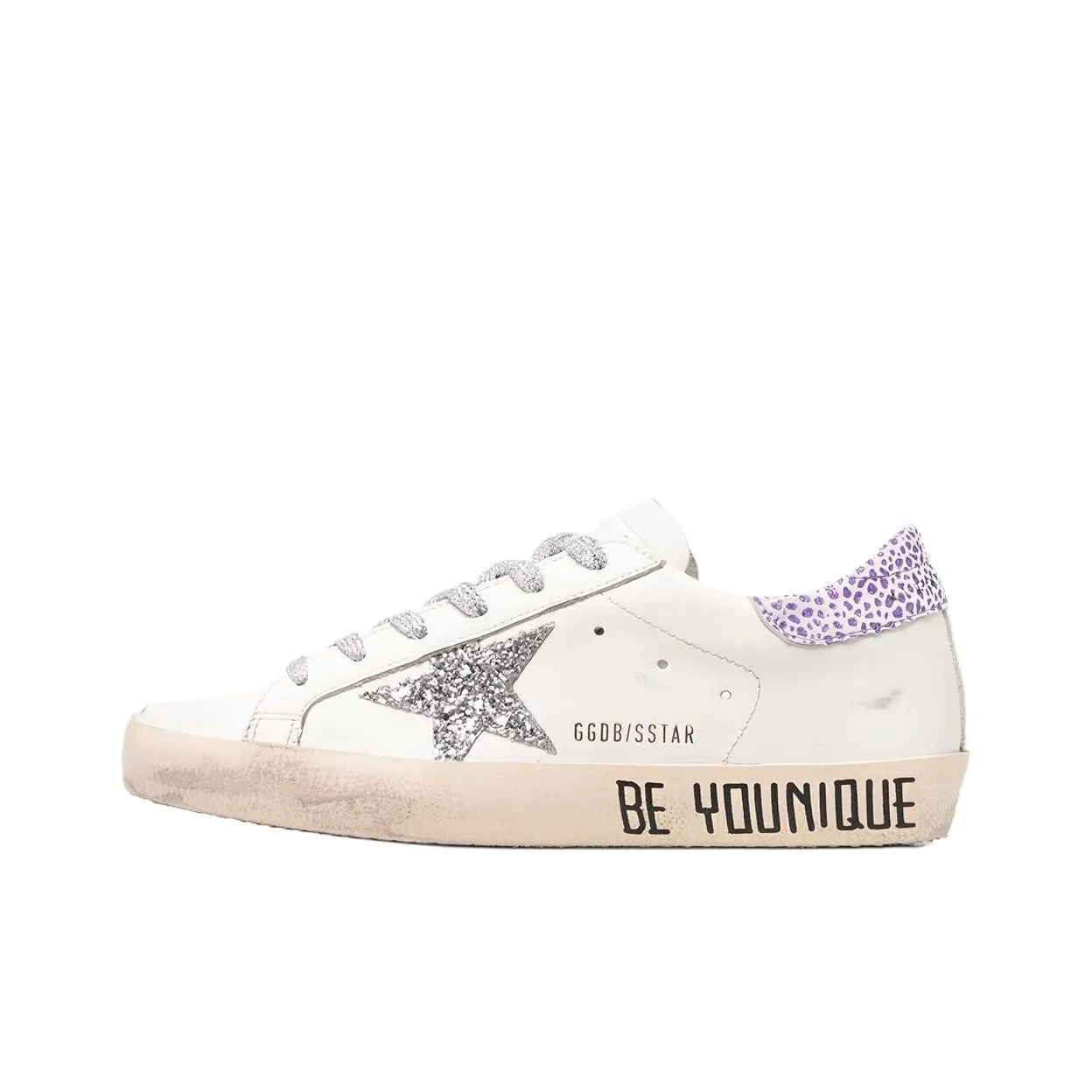 Golden Goose Super-Star Skateboard Shoes Women's Low-Top White Purple
