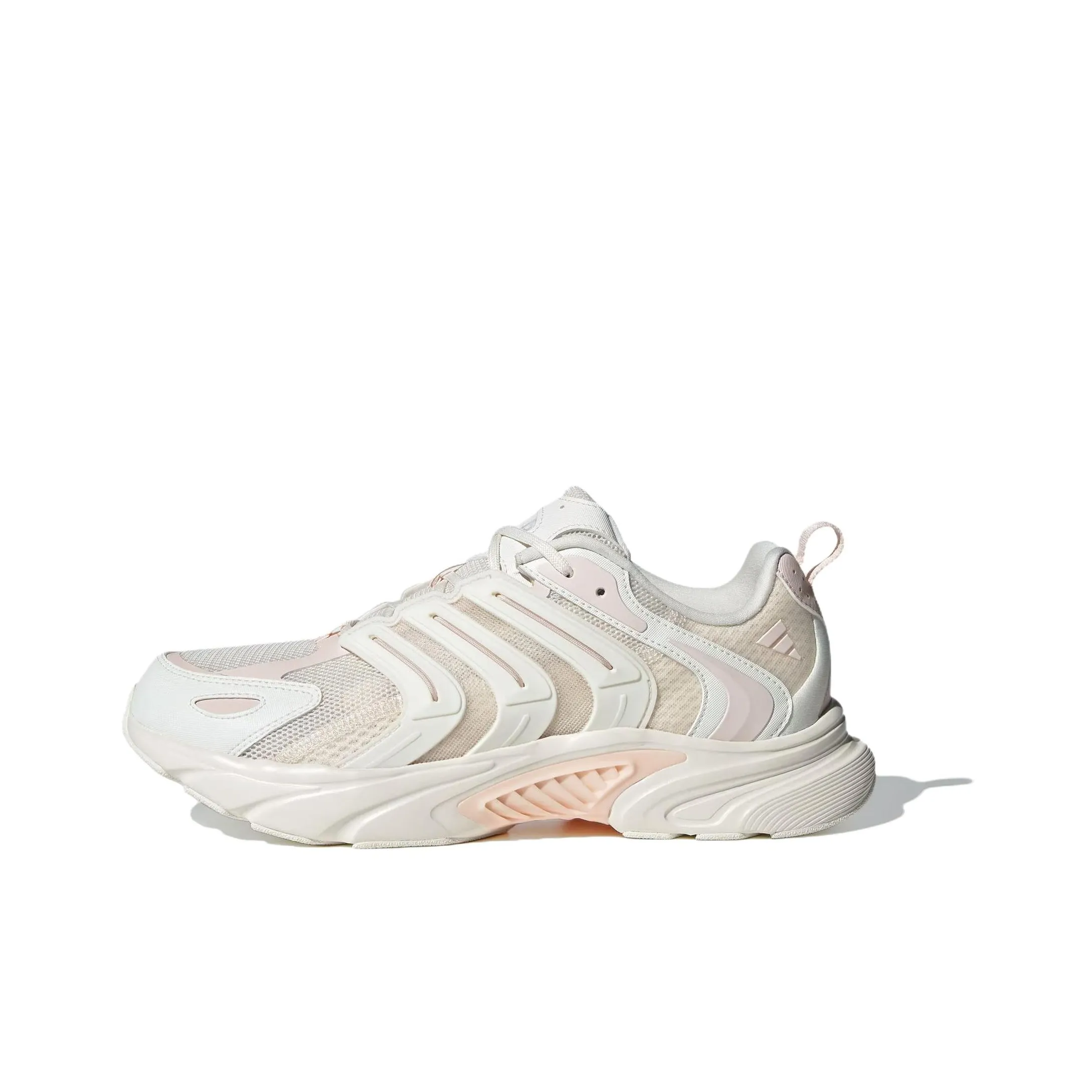 Adidas Climacool Ventania Износостойкий Низкий Топ Резиновый Повседневные Беговые Кроссовки Женские Белые Розовые