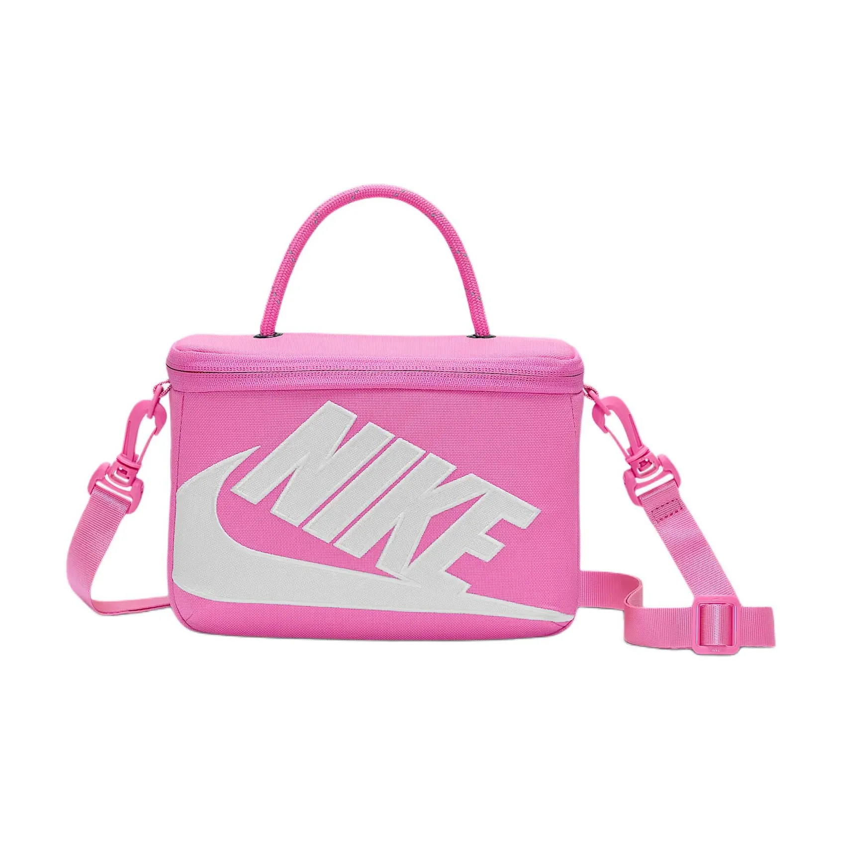 Сумка Nike из ткани женская розовая и белая