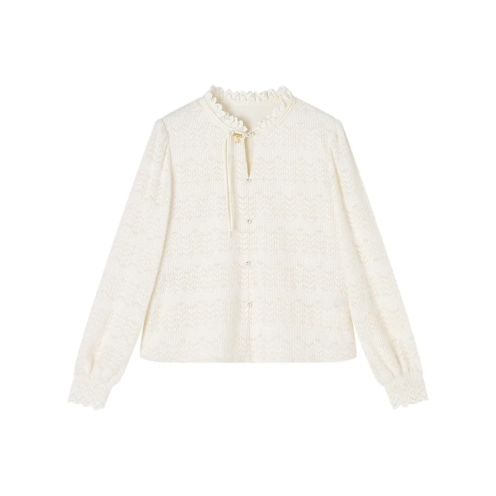 XIANGYING Цапельно-белый Женские Рубашки