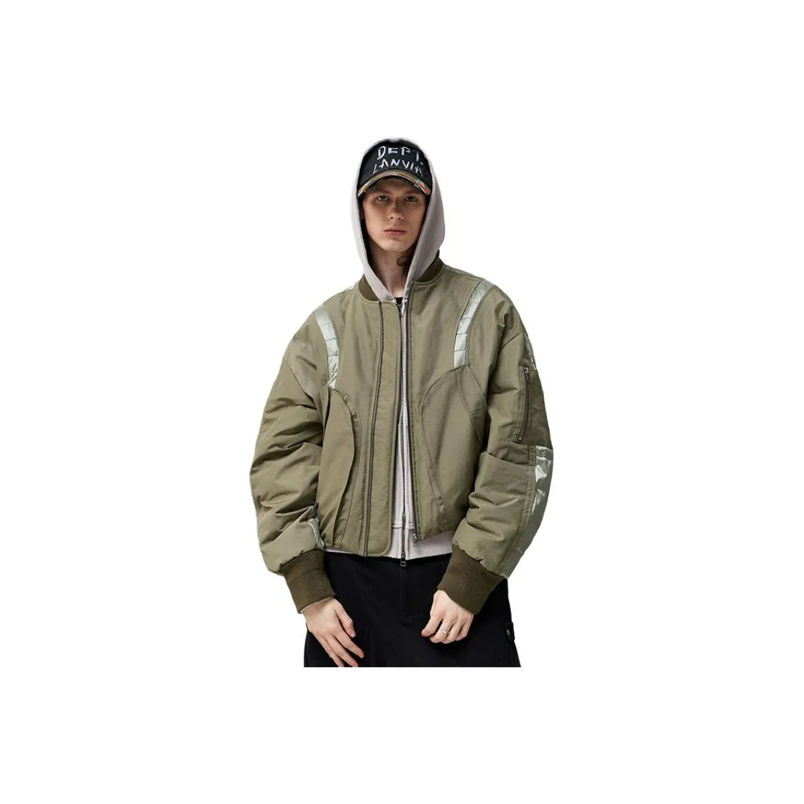 Organic Emotion Оливково-зеленый Унисекс Пуховики