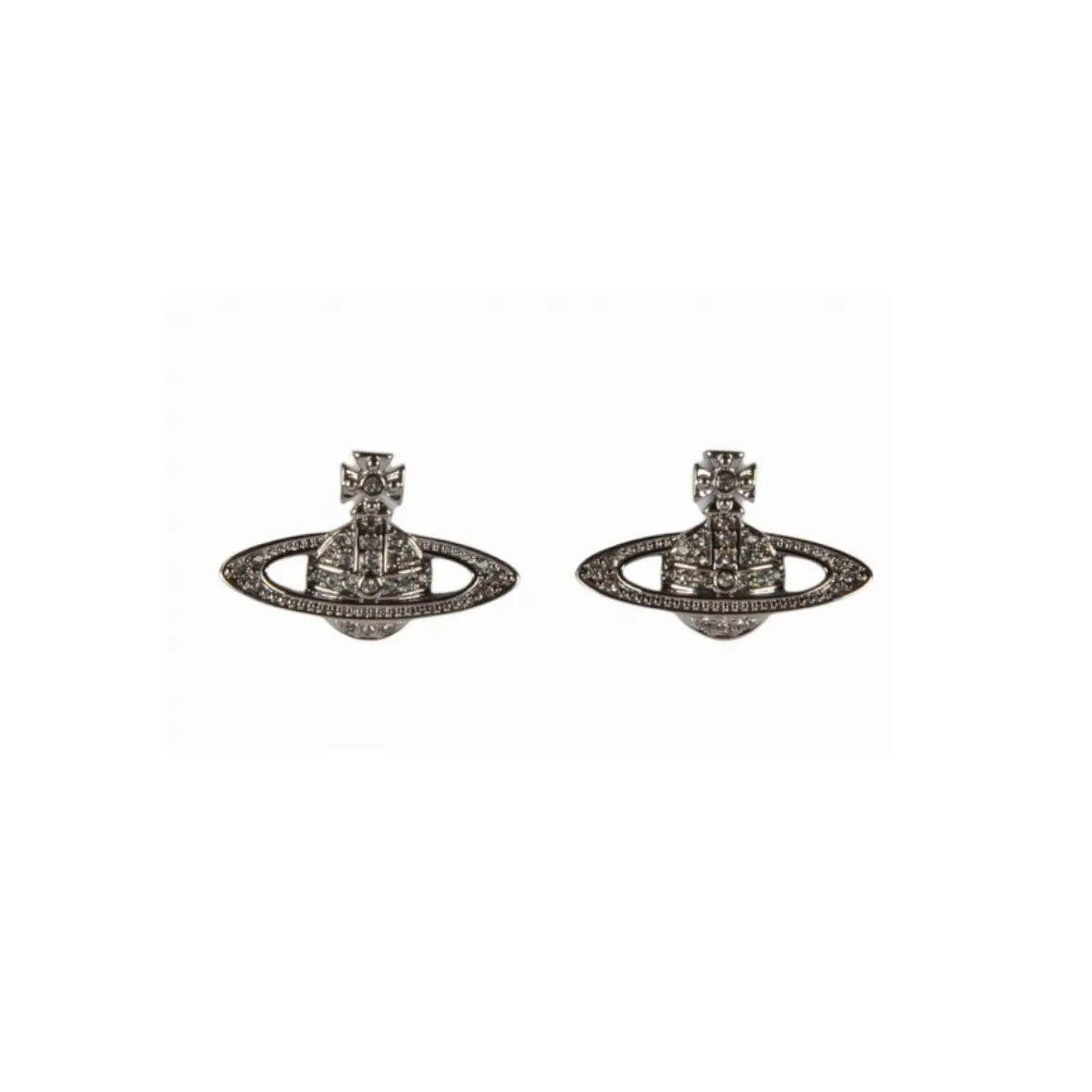Vivienne Westwood Brass Earrings Унисекс Металлик Серый