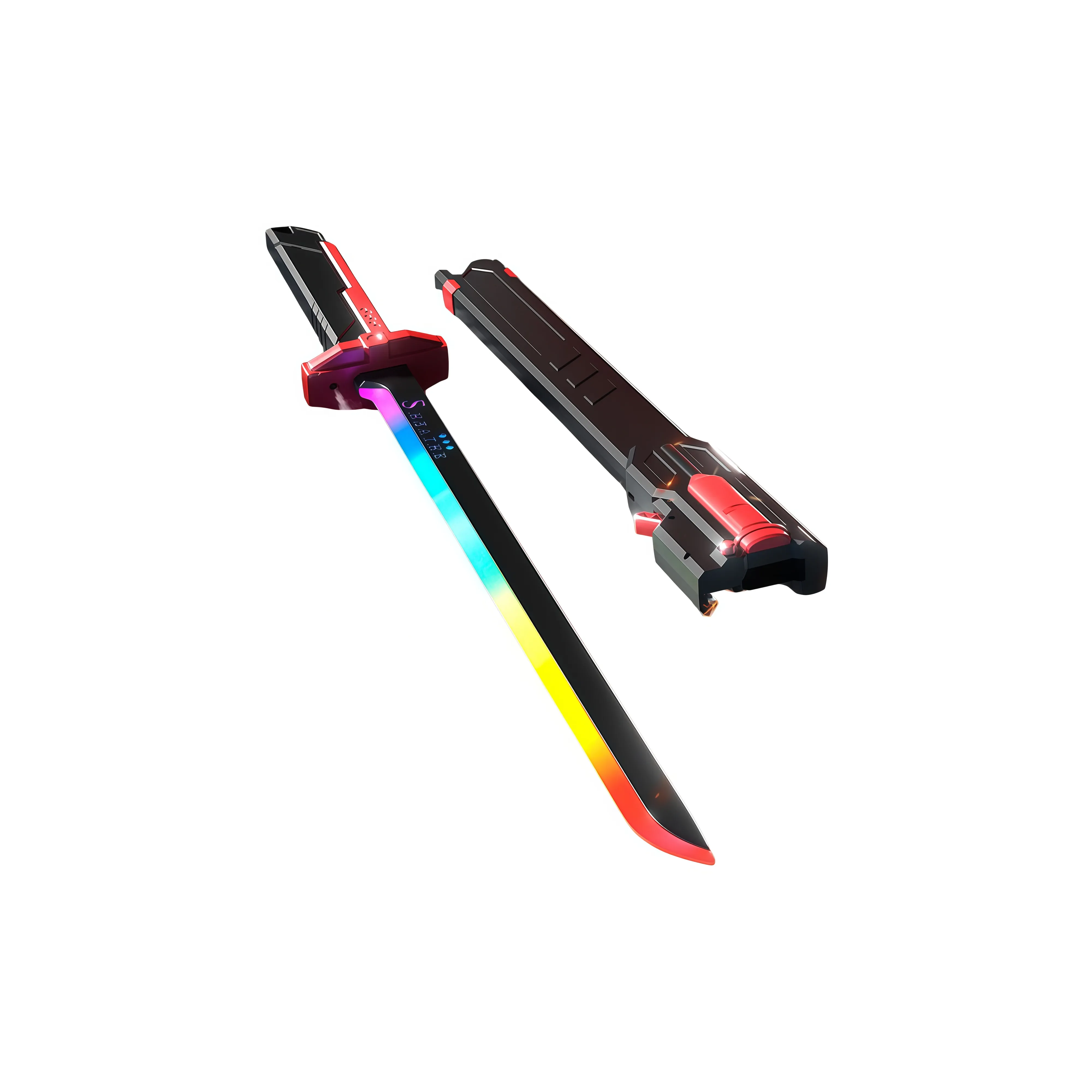 GUOU Многоцветный STREAMLIGHT Cool Spark Light Saber Rainbow Xingji BATTLE Flame Blade Light Up Toys