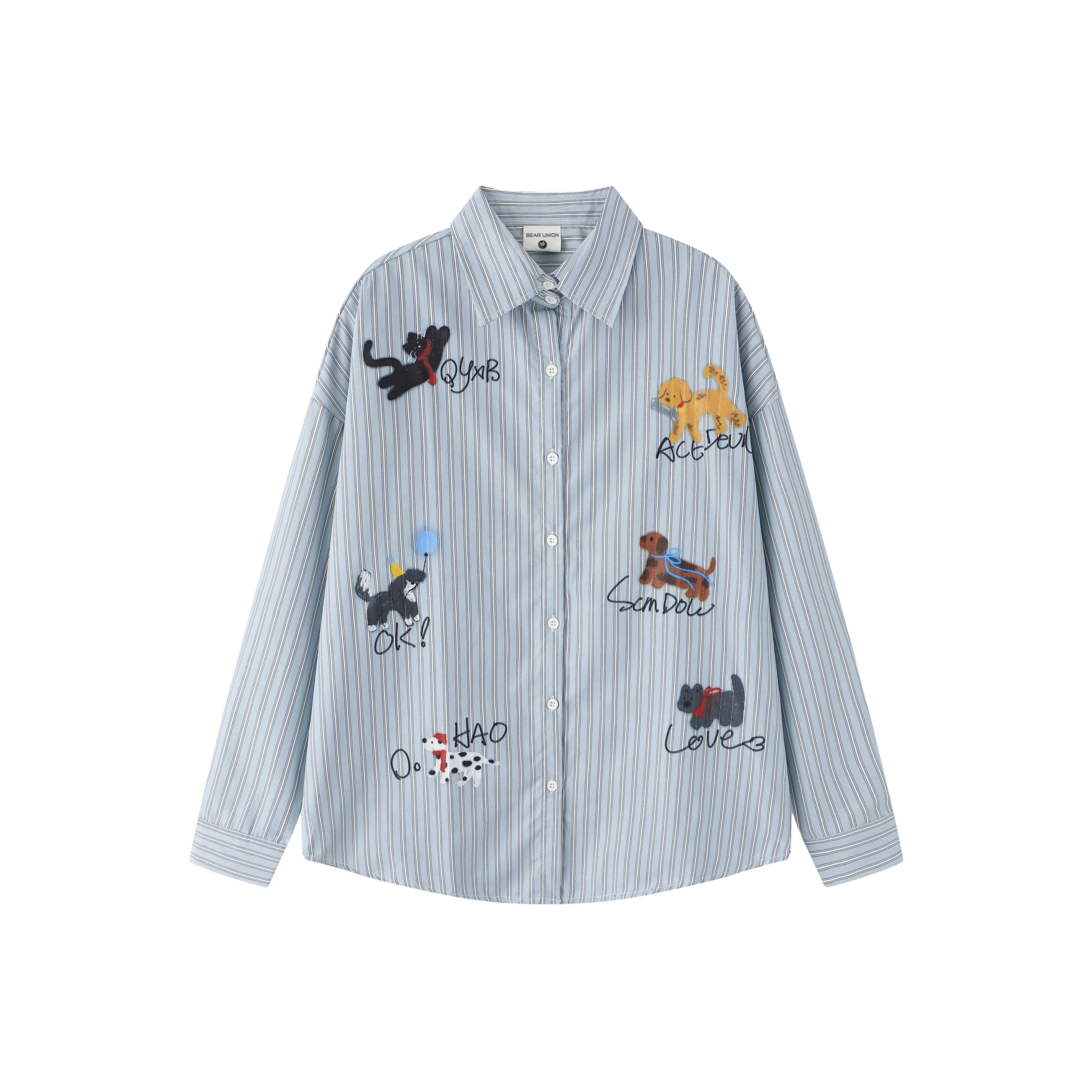 BEAR UNION Синие Унисекс Рубашки