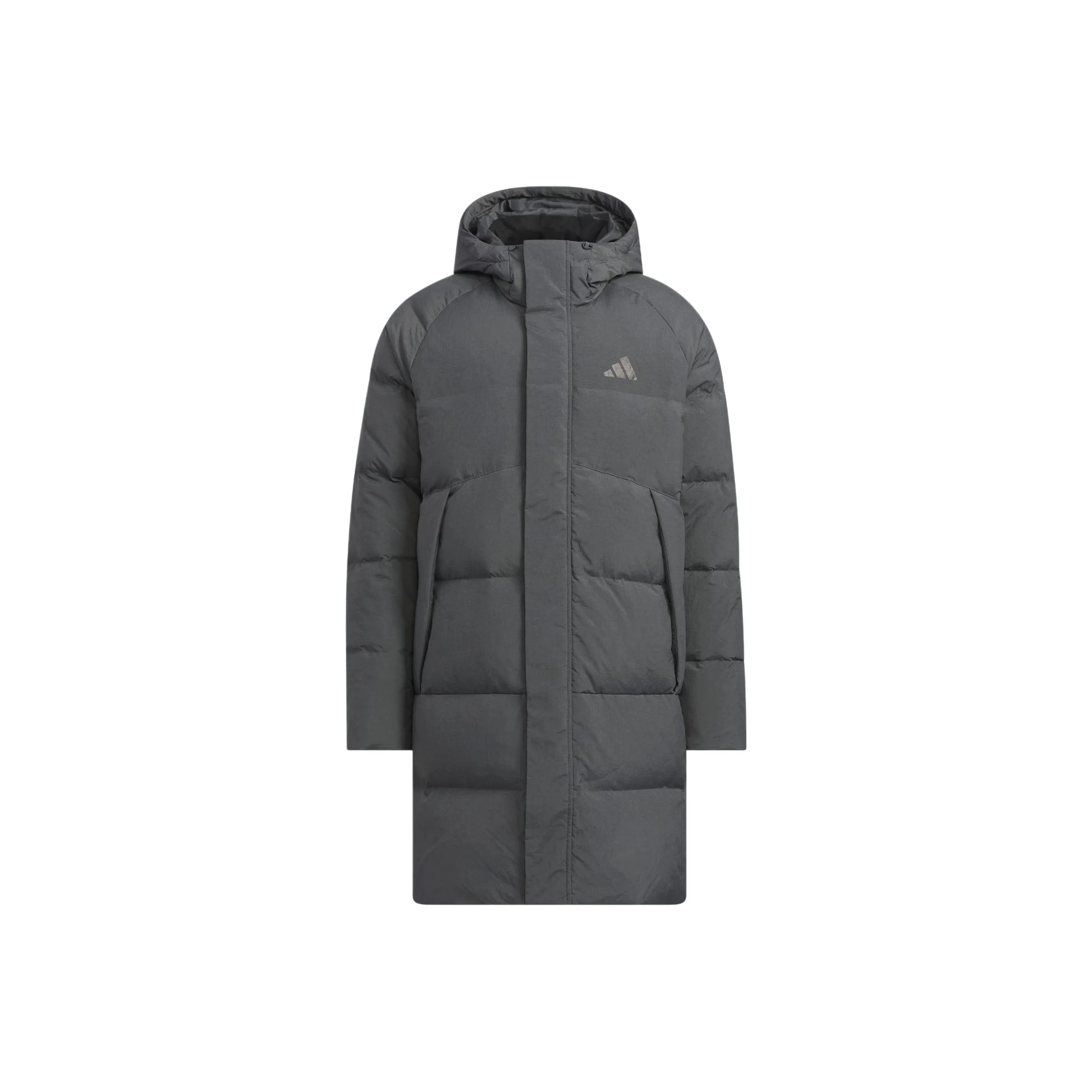 Adidas Темно-серый Мужской Пуховик