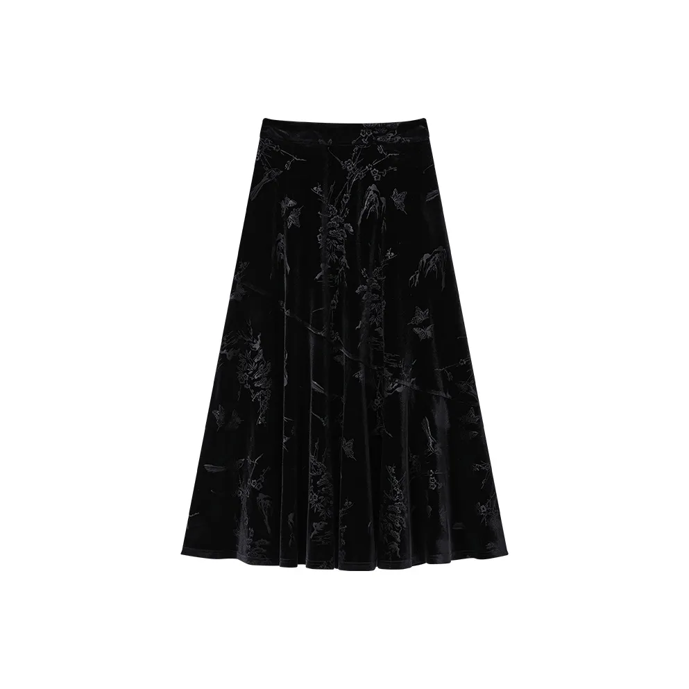 XIANGYING Повседневная длинная юбка женская