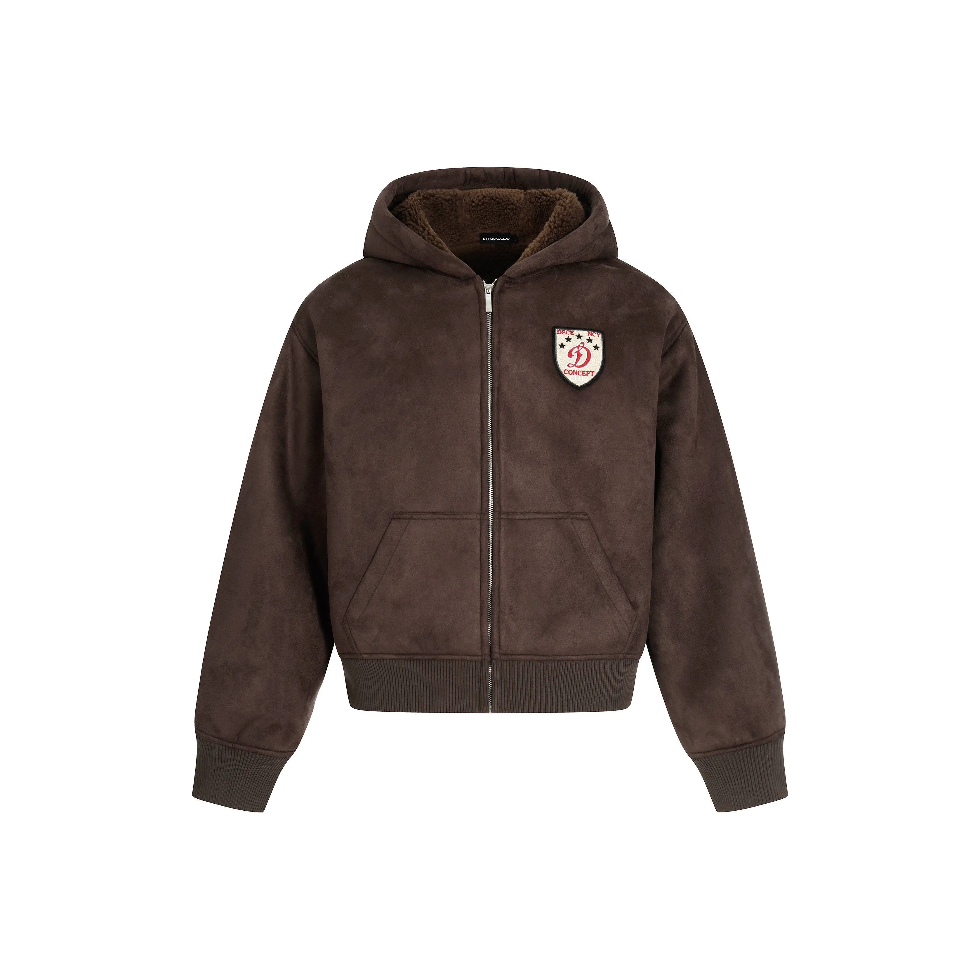 STRUCKCOOL Коричневый Утолщенный Термический Мужской Свитшот