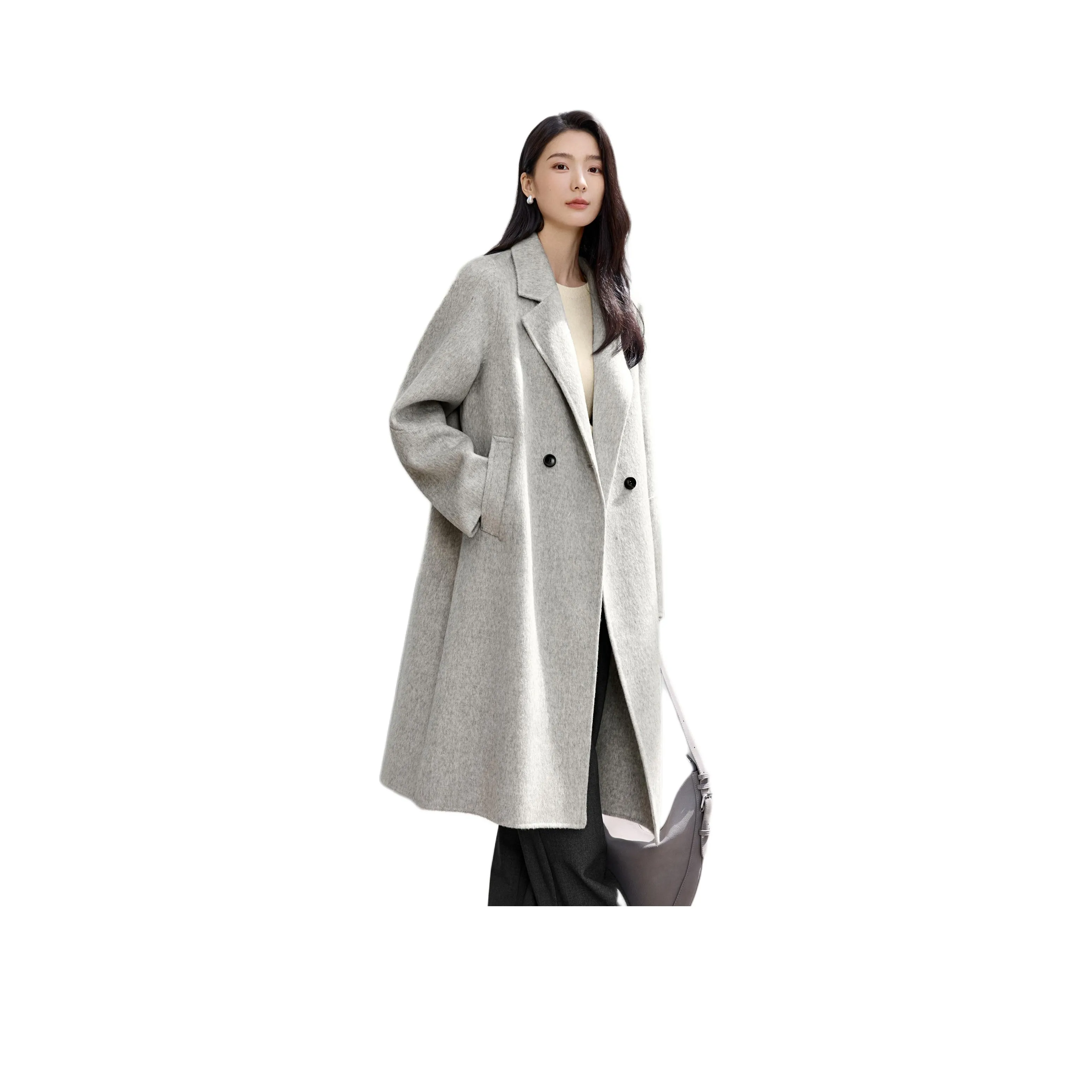 IHIMI Ледниковый серый Женское пальто