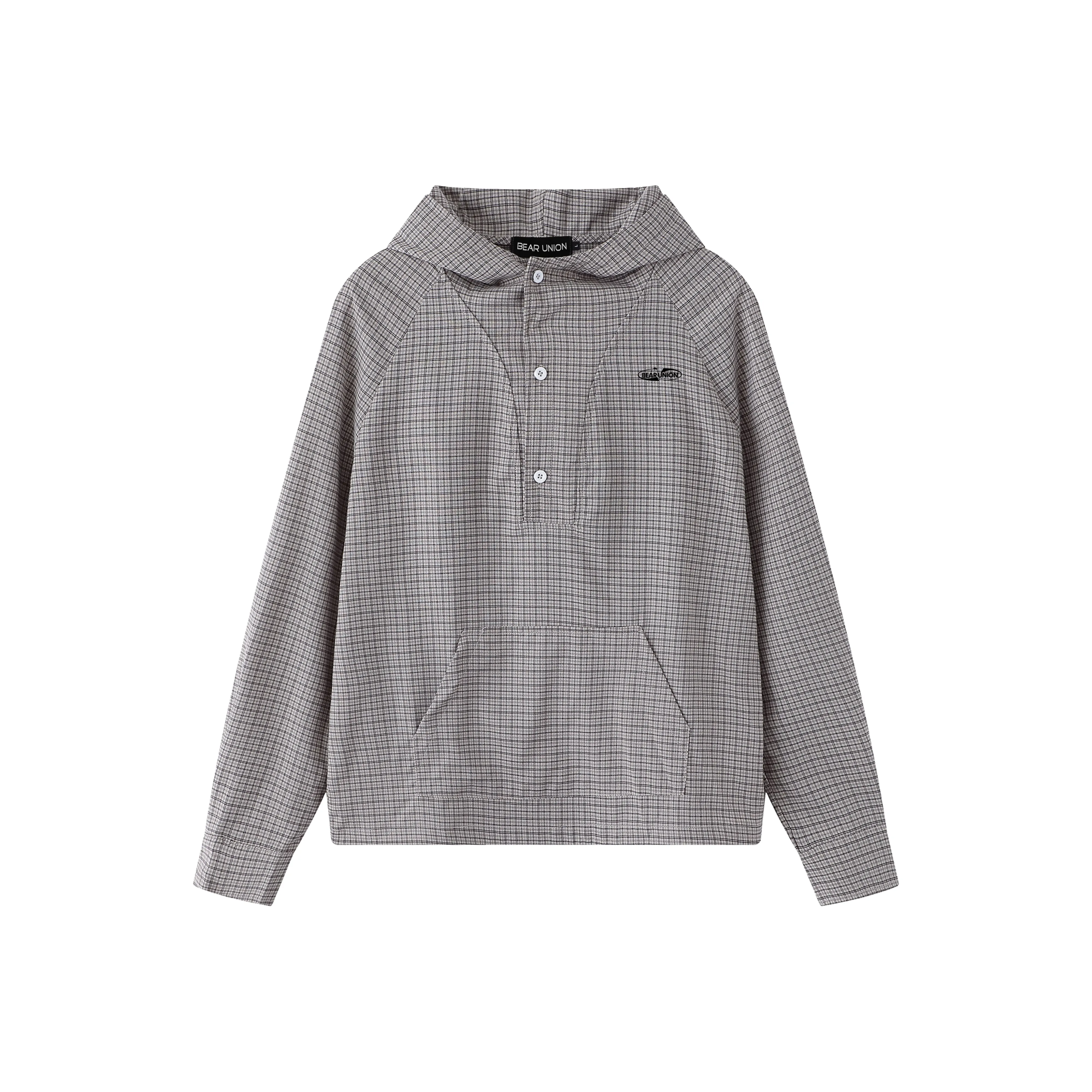 BEAR UNION Серый С подарками Съемная застежка-булавка Унисекс Свитшоты