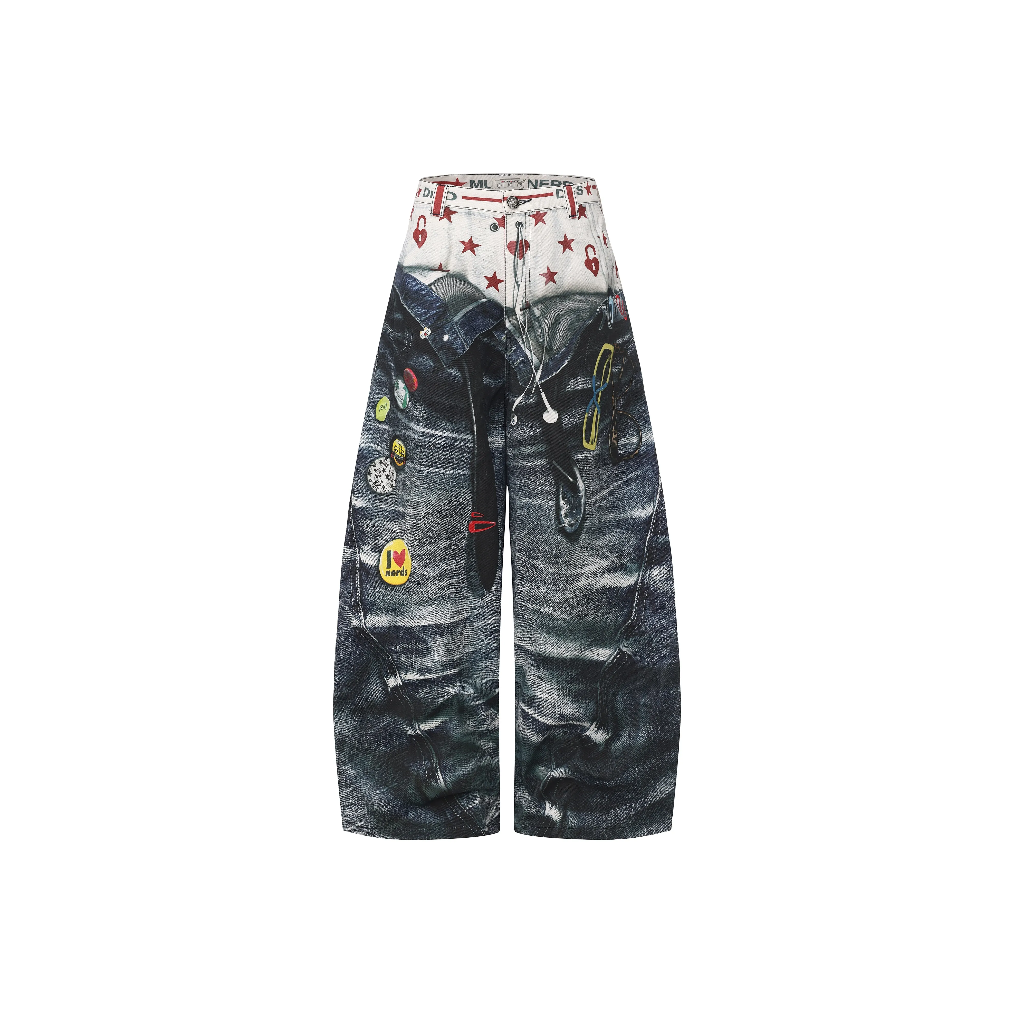 DND4DES В наличии Ширина штанины внизу Внутренний шнур Унисекс Джинсы