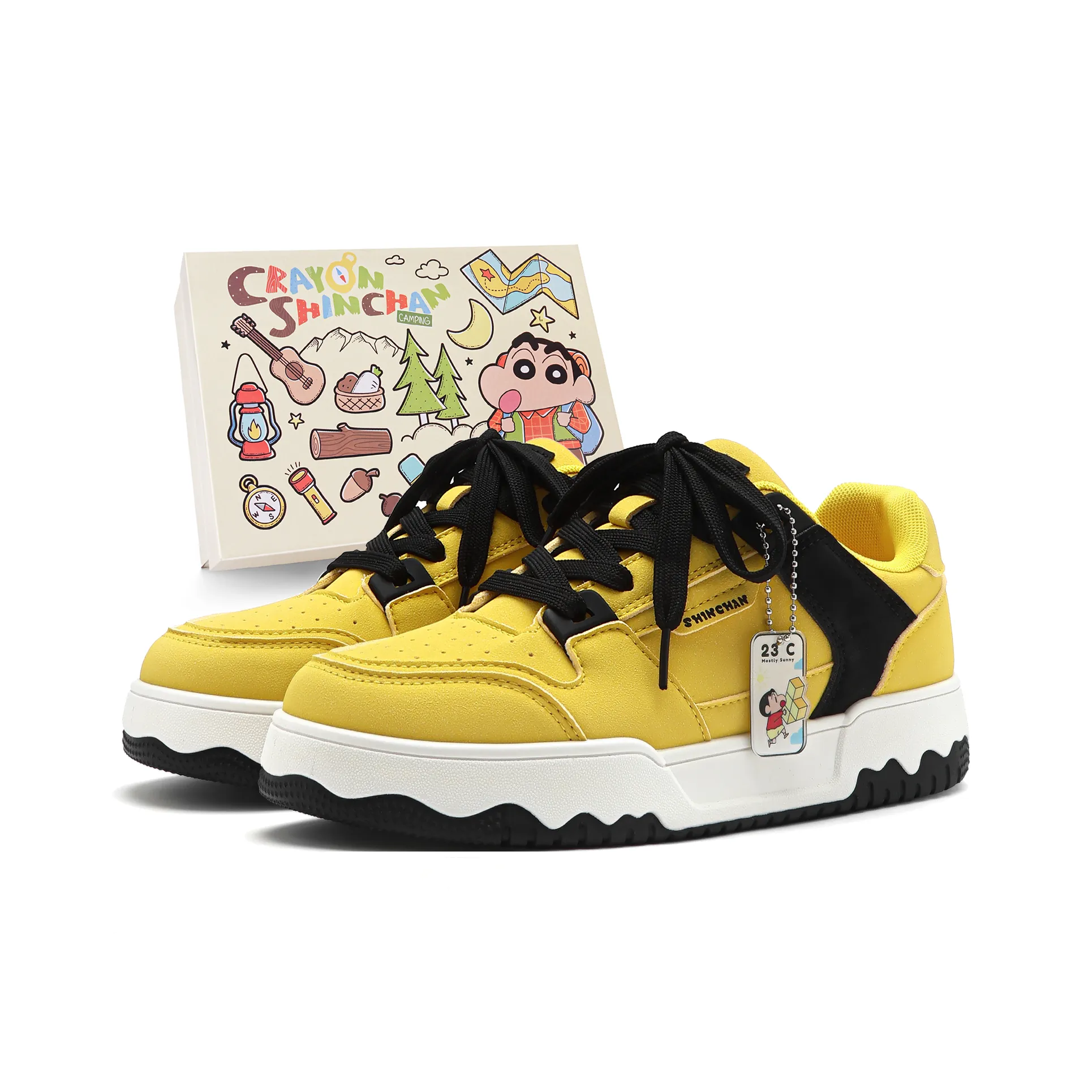 Crayon Shinchan Поддержка Легкие и Дышащие Скейтбординг Кроссовки Унисекс