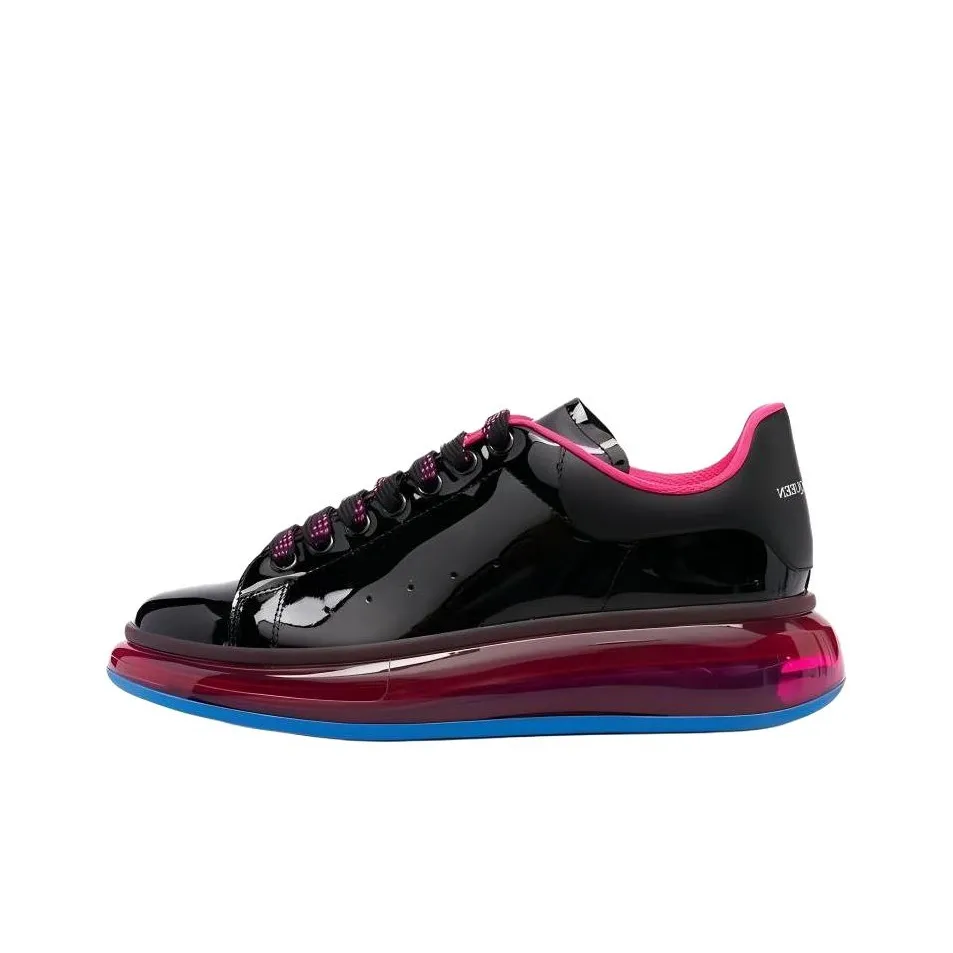 Alexander McQueen Oversized Sneaker Skateboard Shoes Men Low Top Black