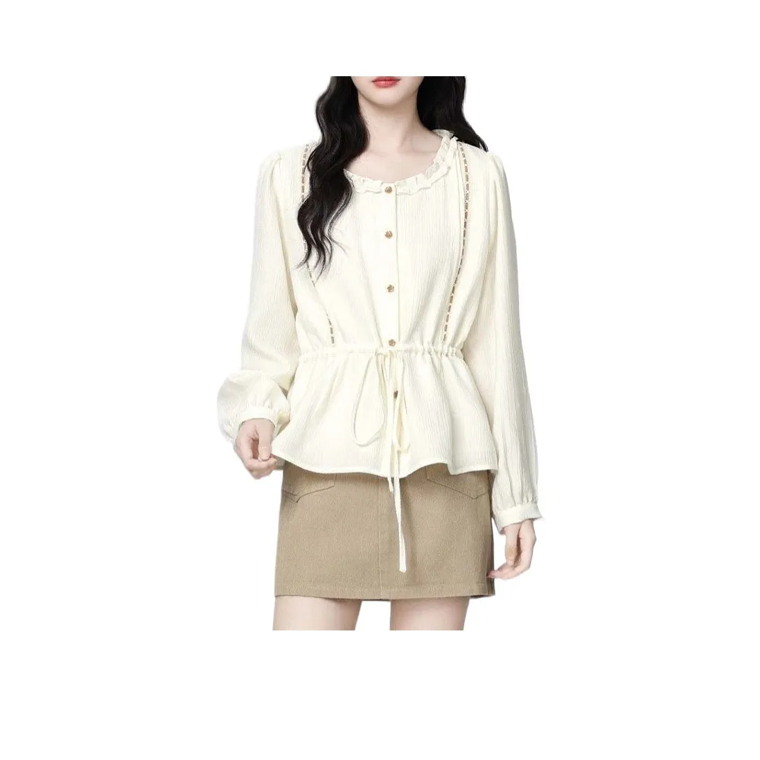 GOSO Абрикос Женские Рубашки