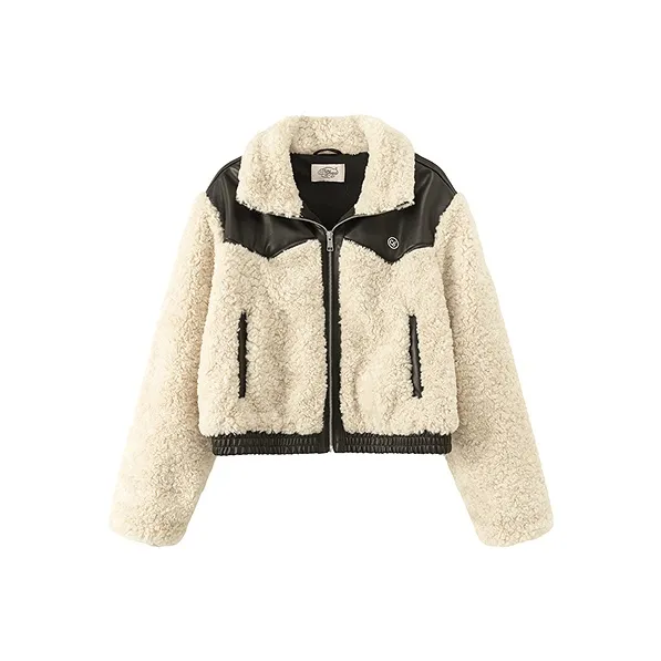 CHUU Белый абрикос Женское короткое пальто