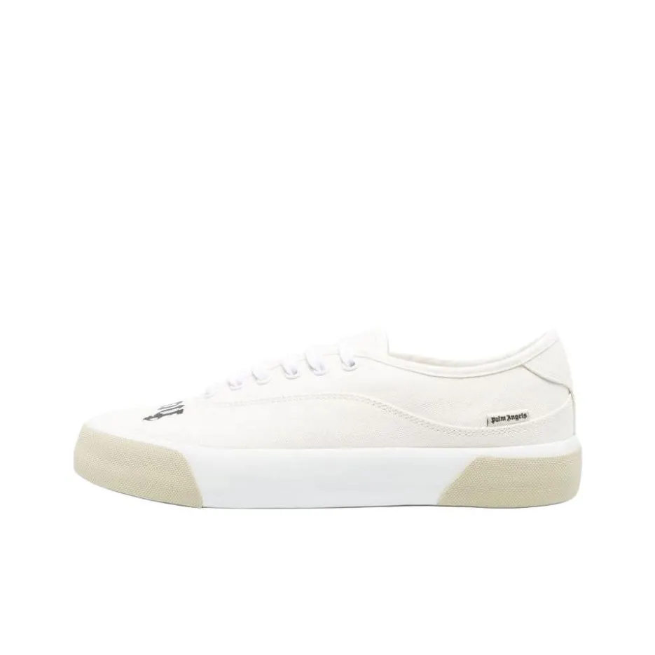 PALM ANGELS Canvas Shoes Men Low Top White