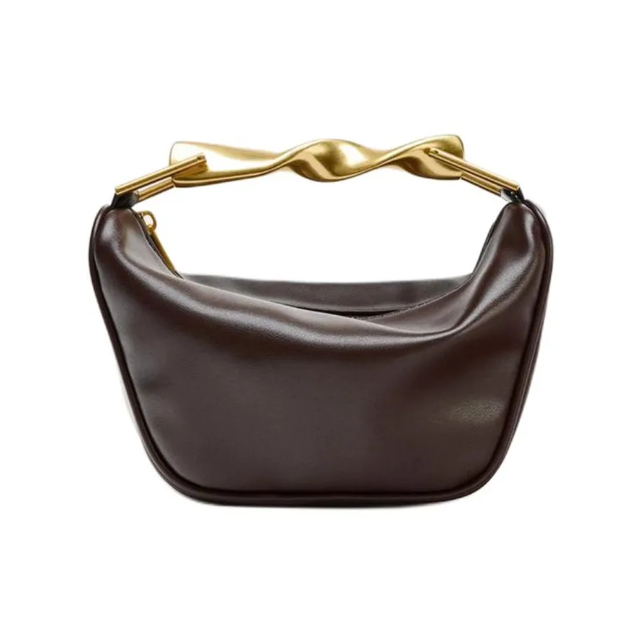 ZARA Полиуретан Сумка Мини Женская Бордо Красный