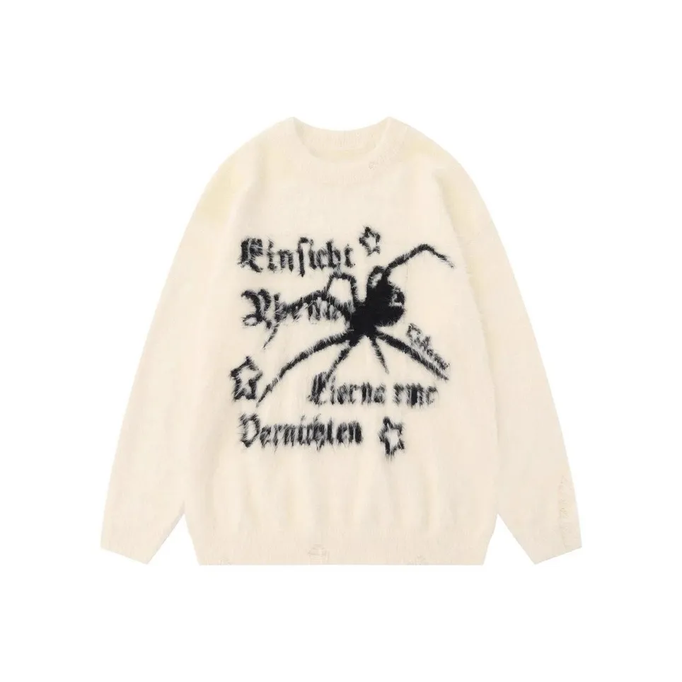 BVODE Белый Паук Позиционирование Стиль Женские Трикотаж