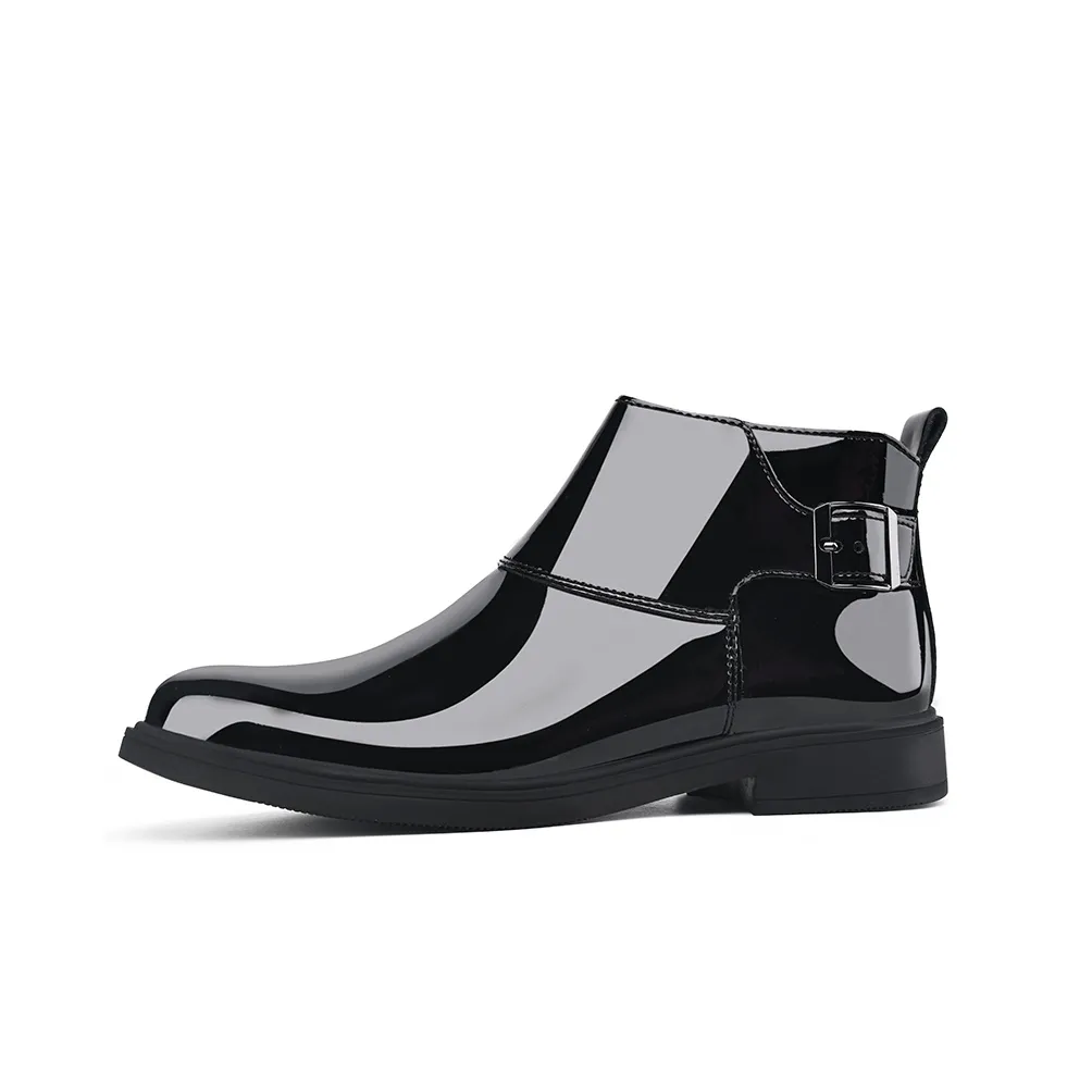 H2 Коровья кожа Блестящий Fashion Minimalist Style Легкий Деловой стиль Обувь Для мужчин Челси Мужской