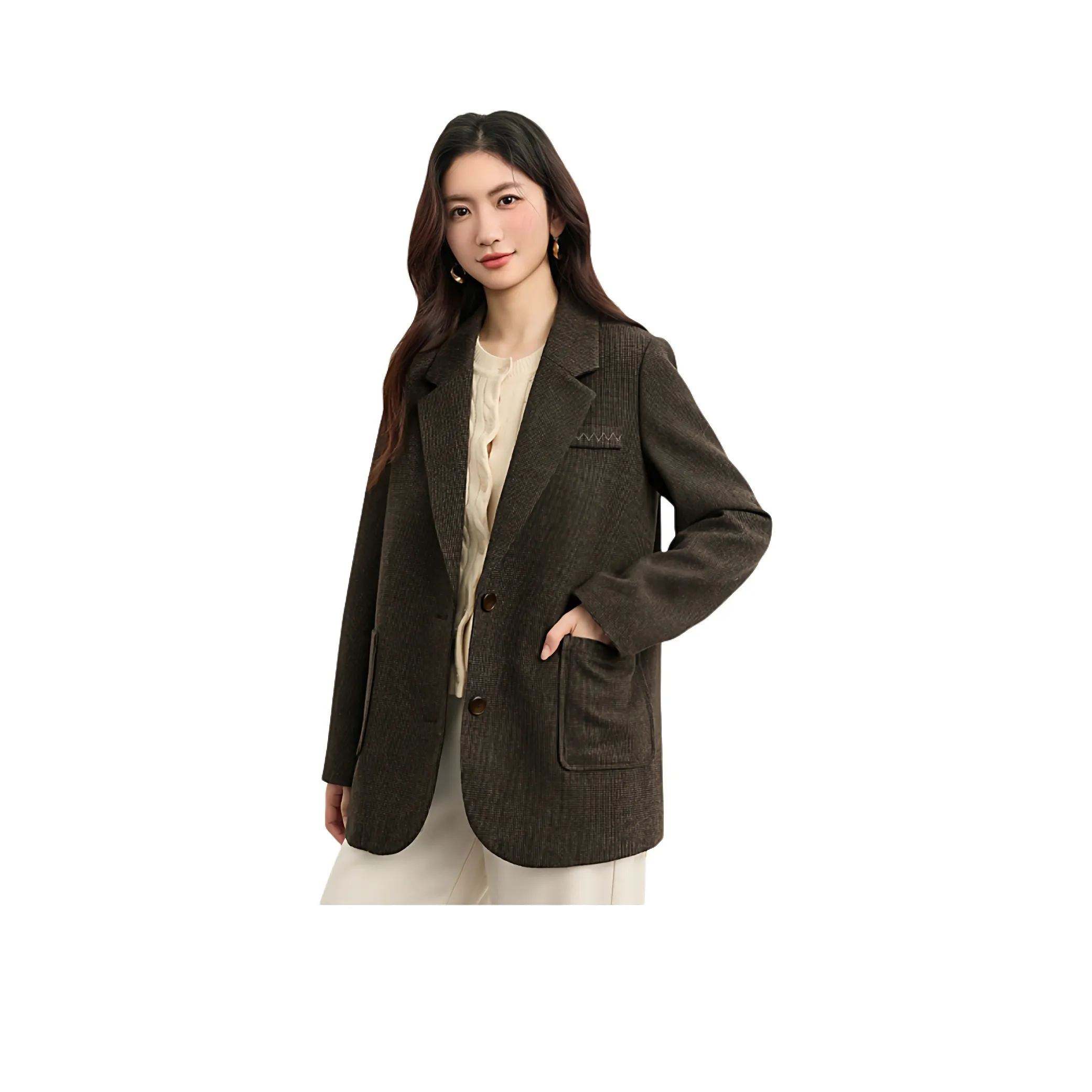 ZUOSAISI Кофе Женские Деловые костюмы