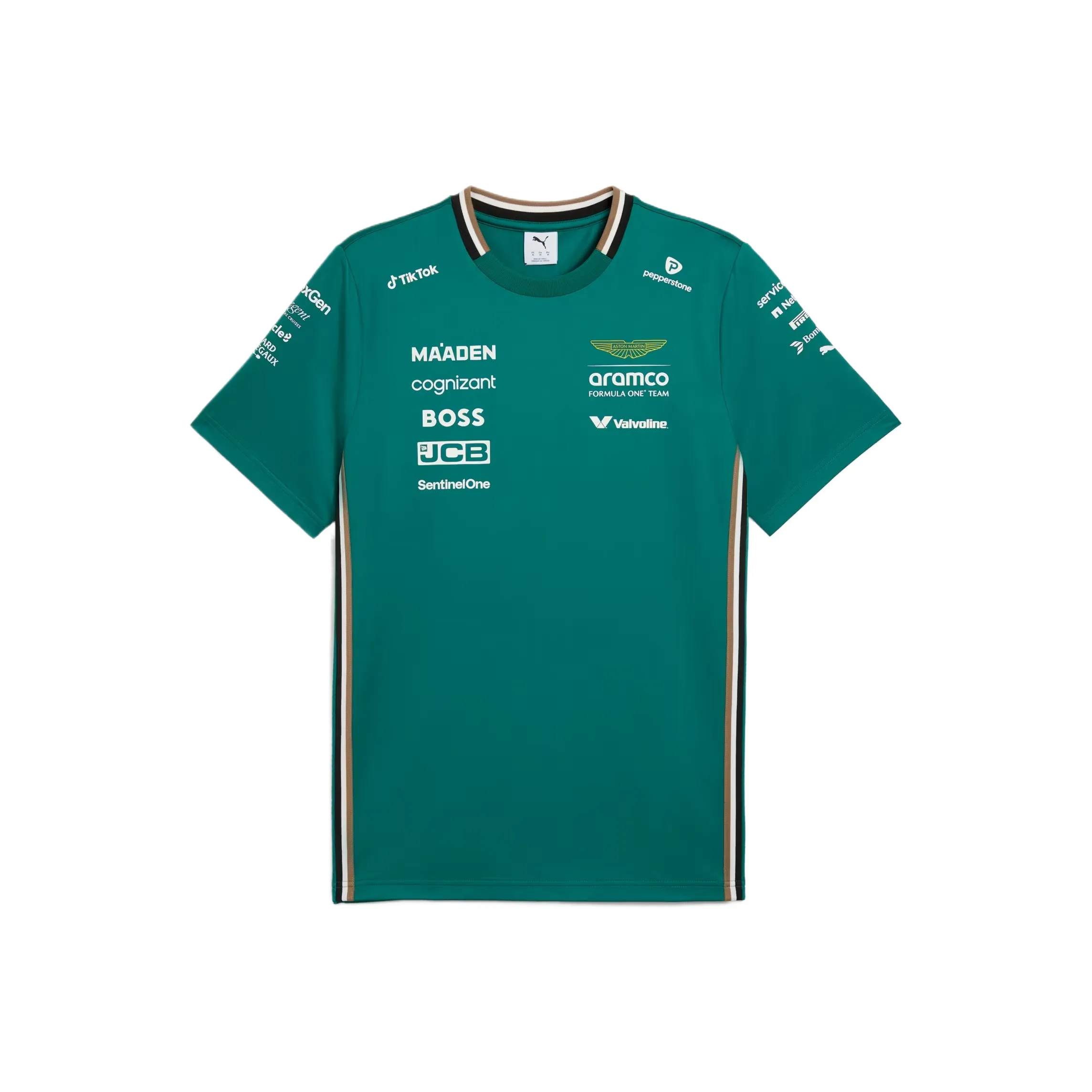 PUMA Зеленый Мужской Гоночный T-Shirt