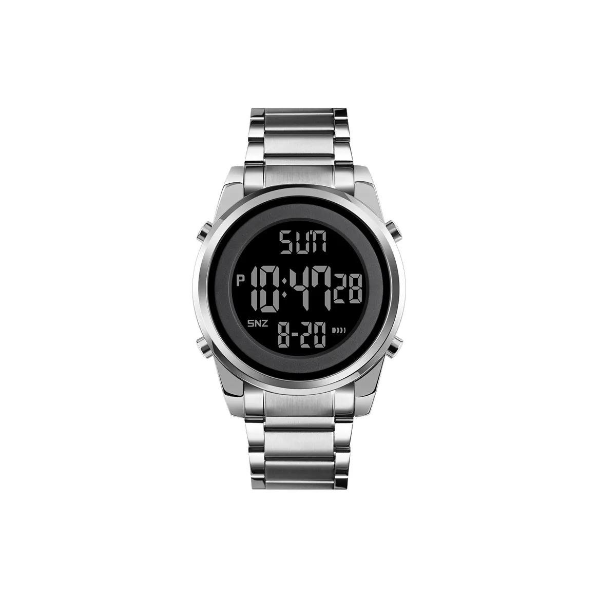 SKMEI Fashion Sports Collection Электронный Механизм Нержавеющая Сталь Ремешок Часы Мужские Черный Циферблат