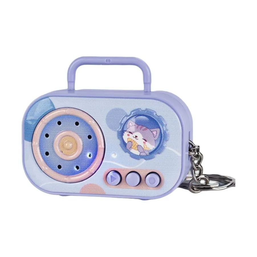 HUXIAOKE Винтаж Лента Записыватель Брелок Украшение Креативный Шуточный Игрушка