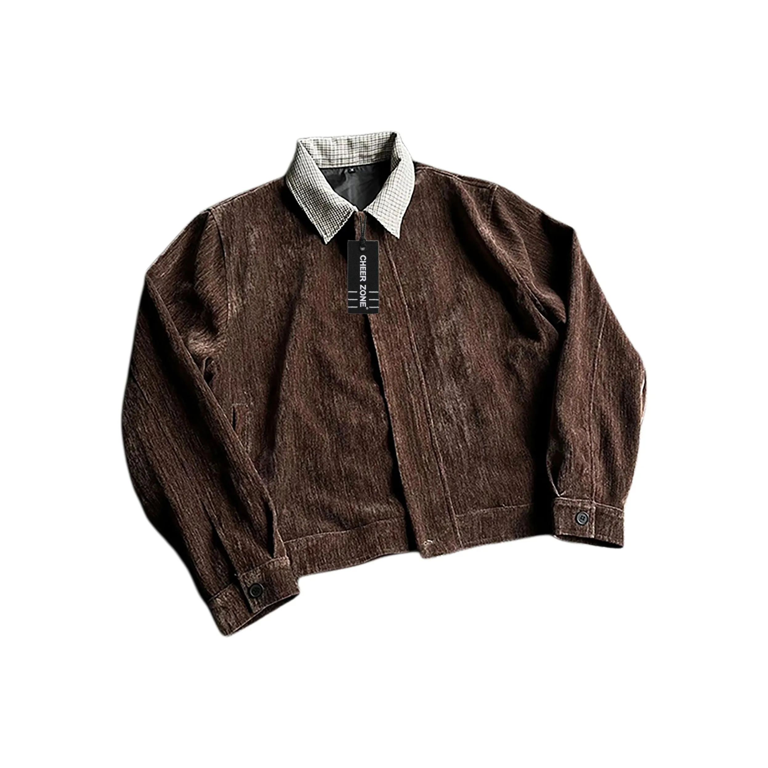 CHEER ZONE Old Money Коричневый Унисекс Куртки