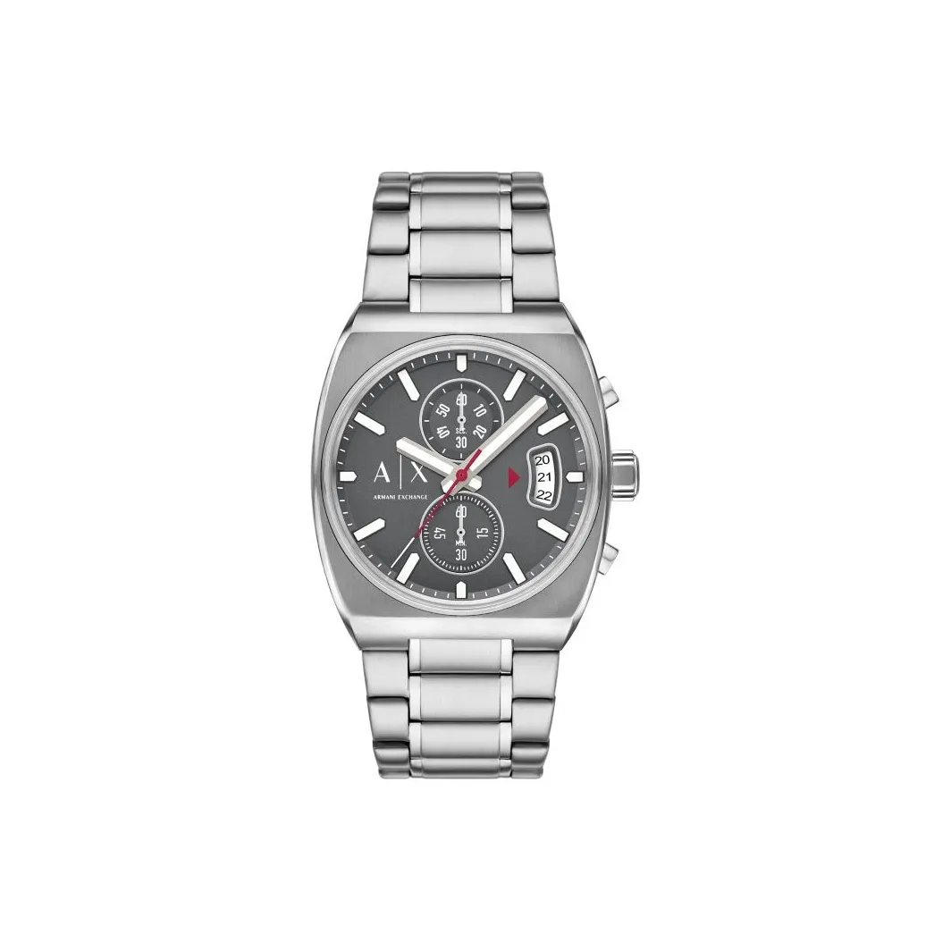 ARMANI EXCHANGEAE Мужские часы Кварцевый механизм Стальной ремешок Серый циферблат