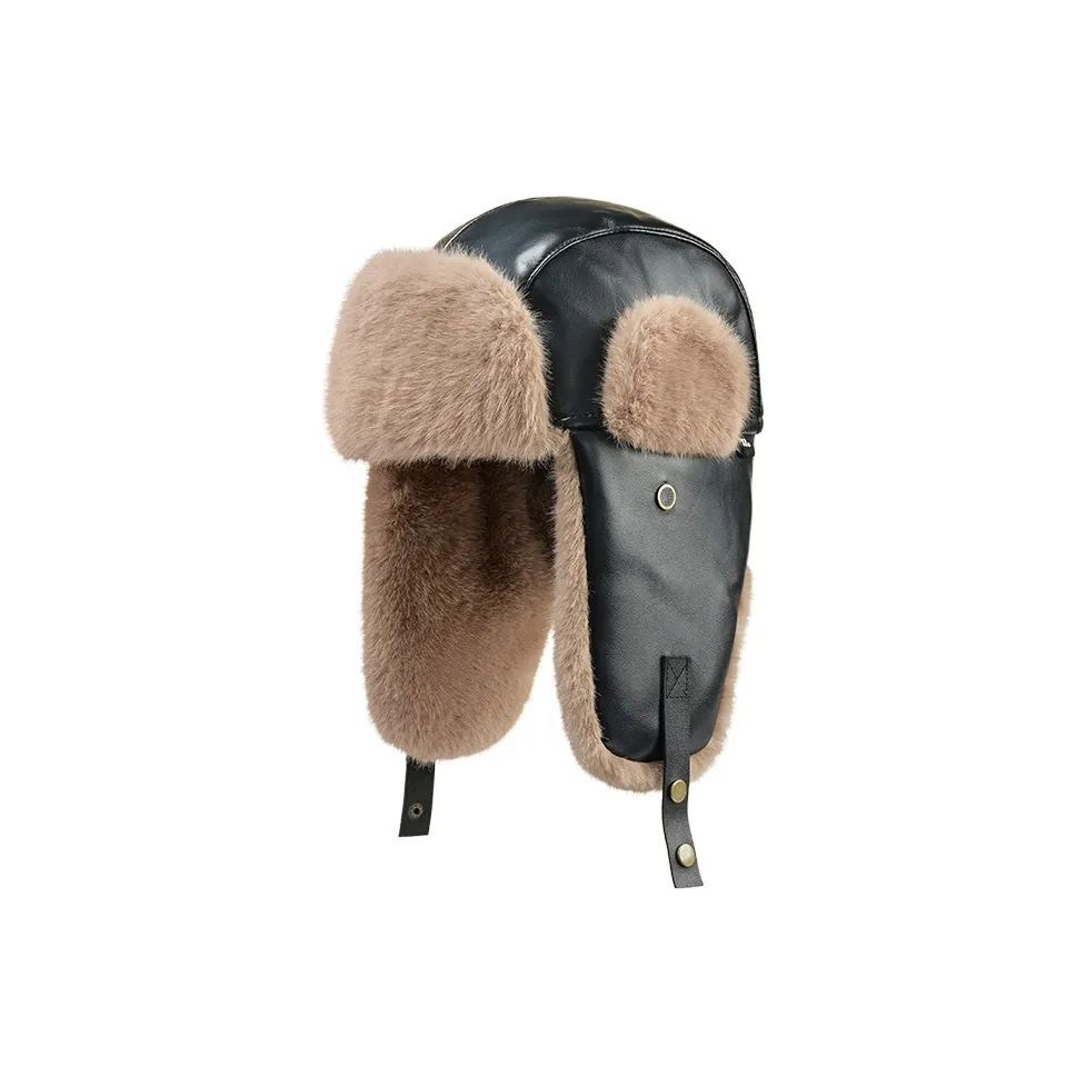 HLA Полиуретан ПУ (полиуретан) Шапки-ушанки Мужской