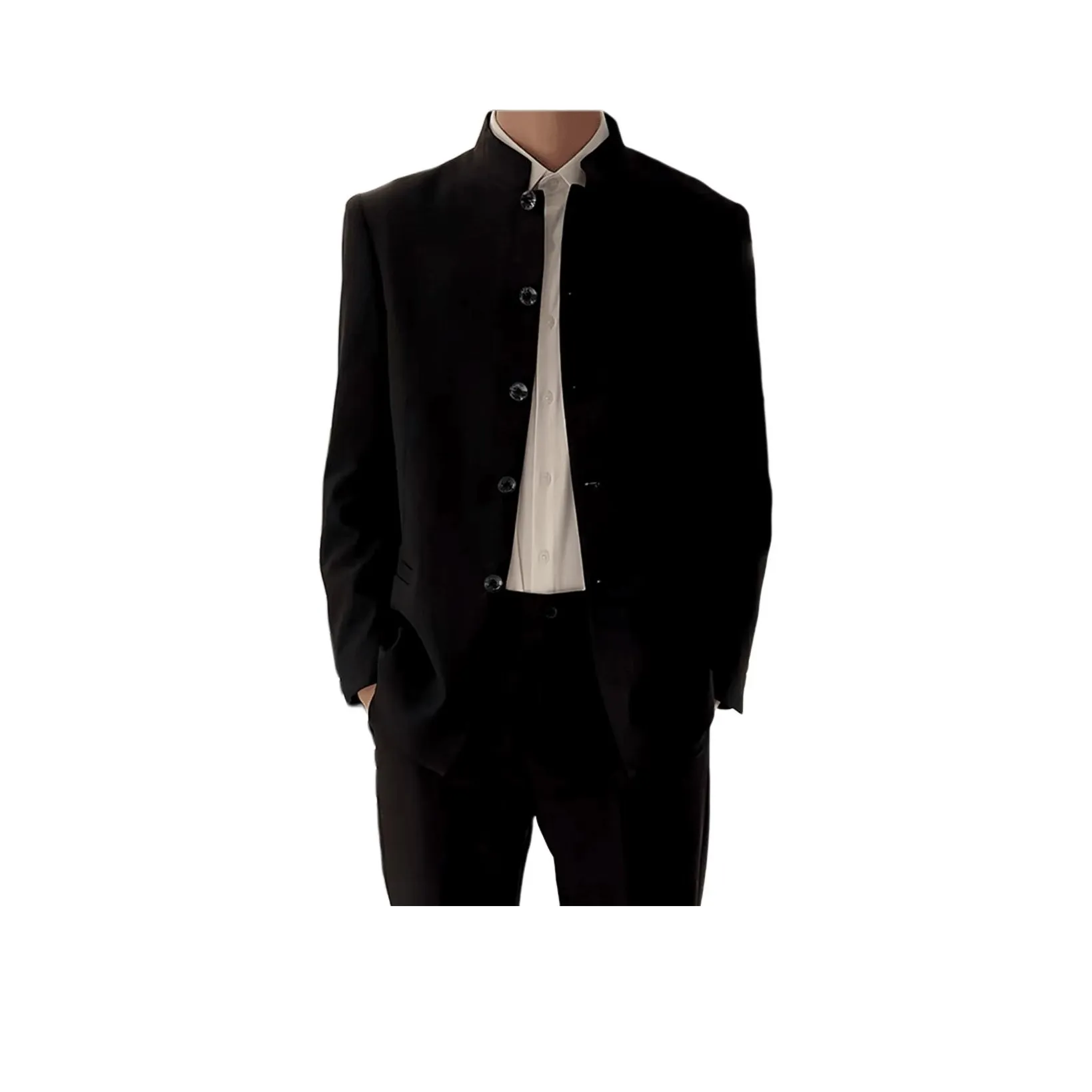 City Hipster Черный Унисекс Костюмы Чжуншань