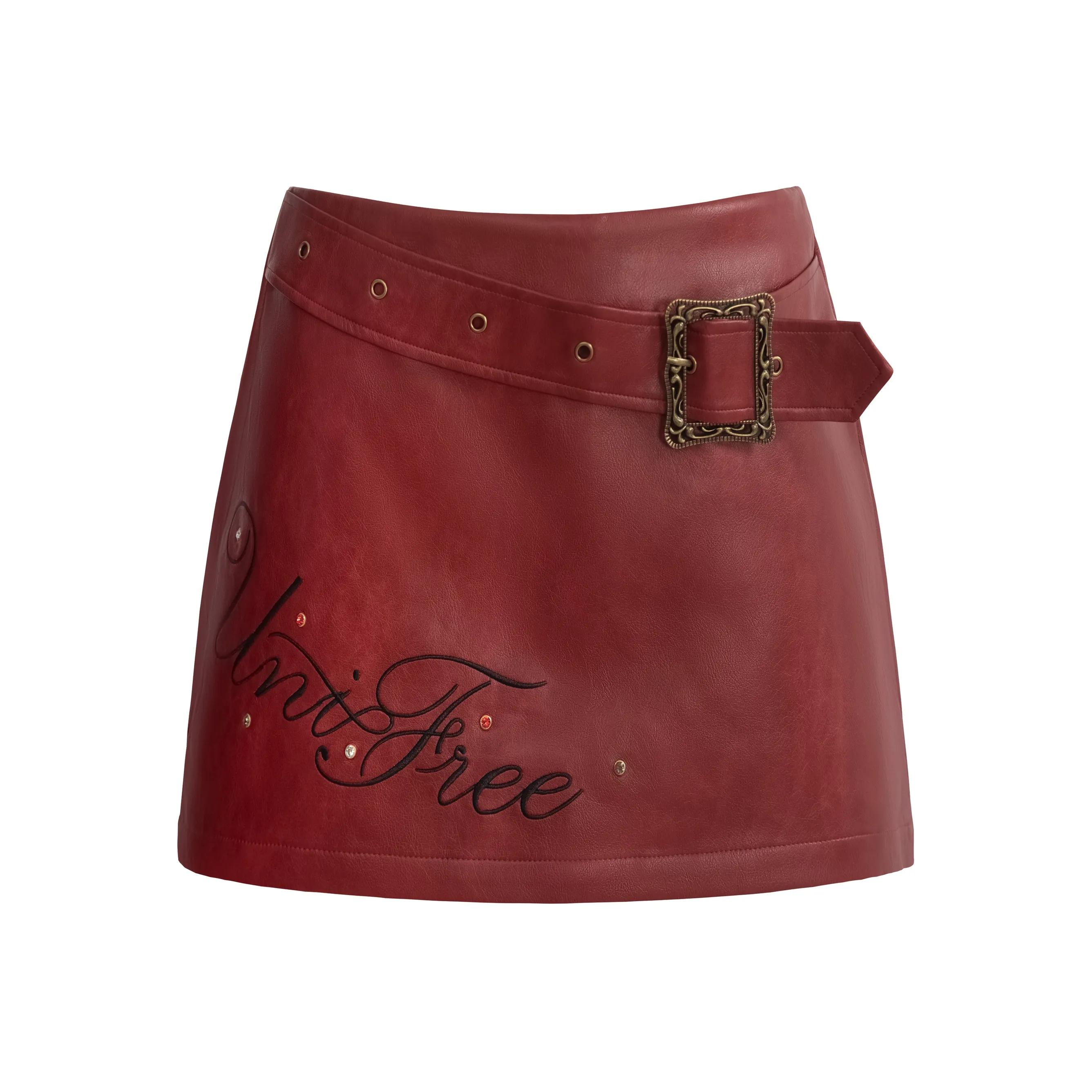 UNIFREE Красный Женские Повседневные Короткие Юбки