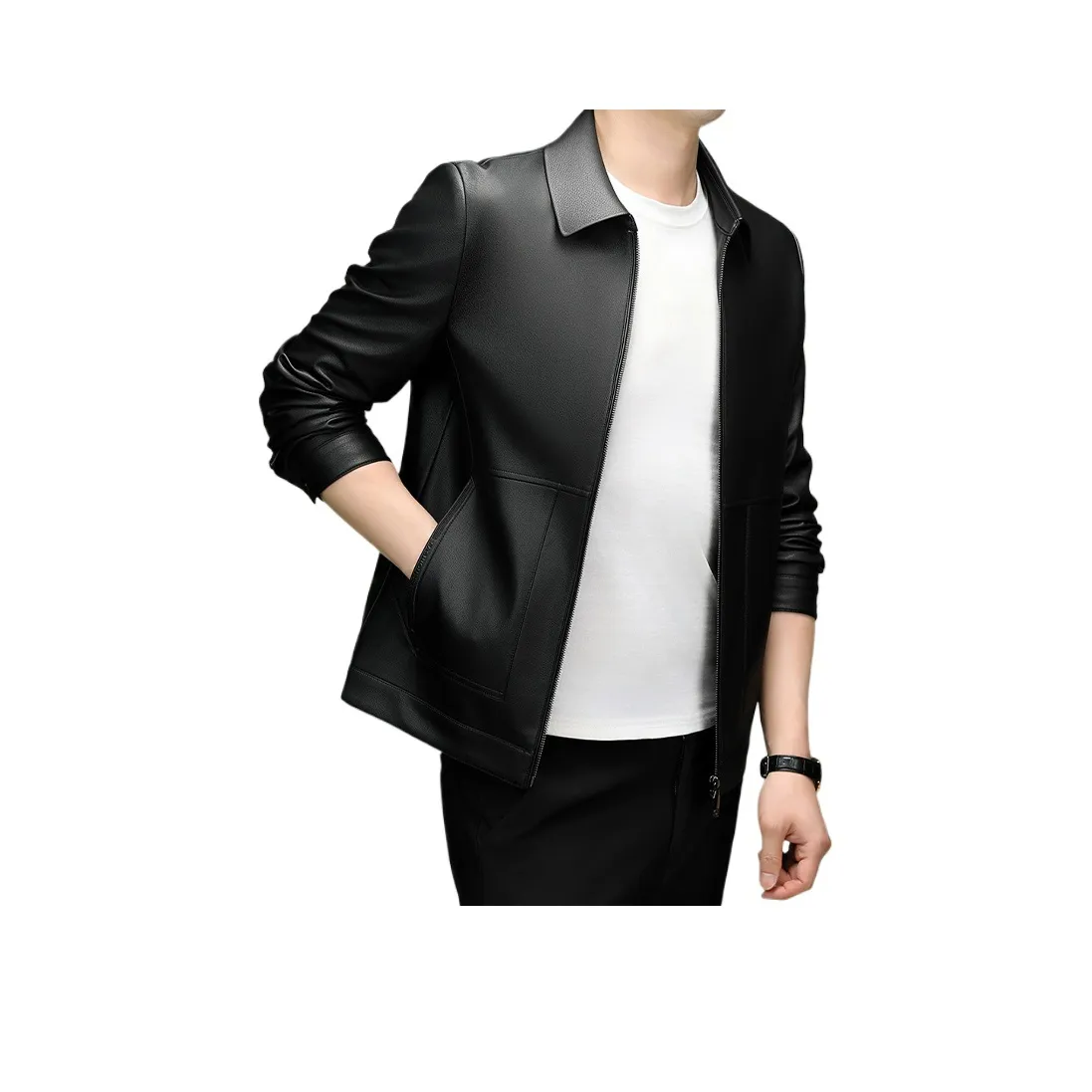 TIFAN Мужские кожаные куртки