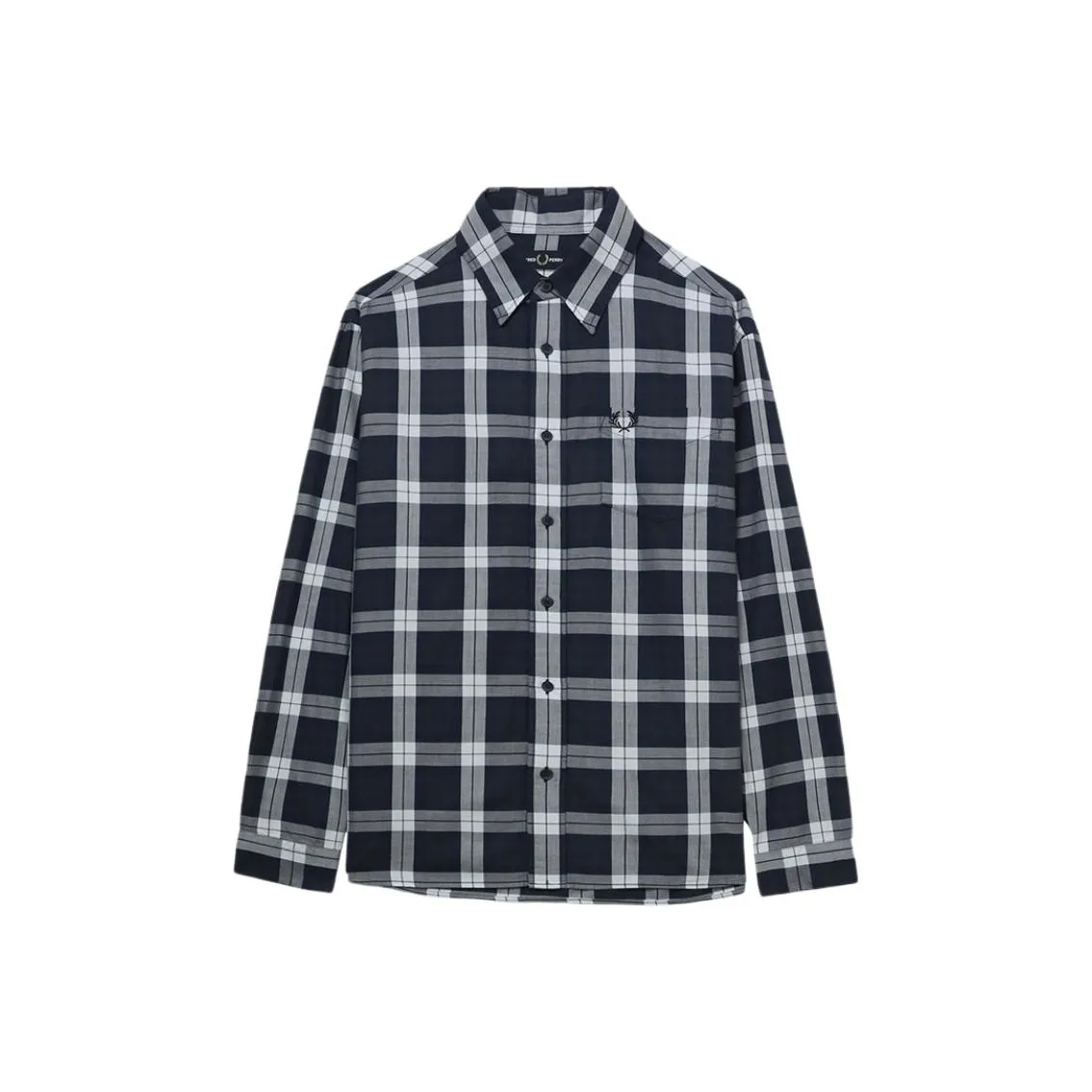 FRED PERRY Морской синий NYE Мужские рубашки