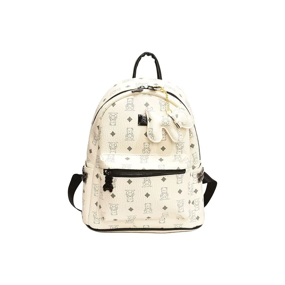 RIVMIND ПУ (полиуретан) Рюкзак Женские Черный Белый Бежевый Черный Розовый Коричневый