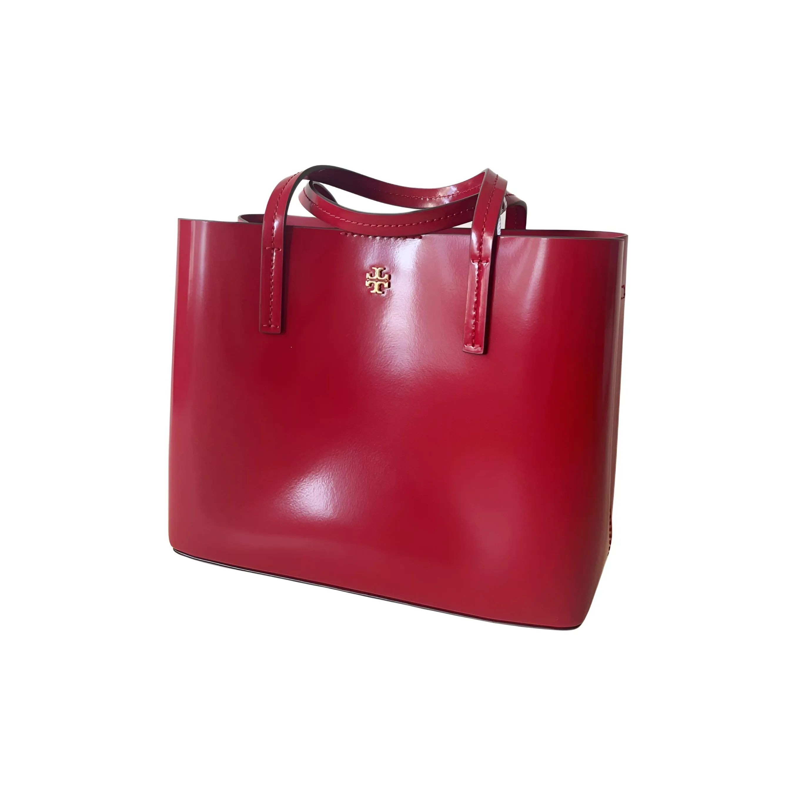 TORY BURCH Лакированная кожа Тоут Сумка Сумка для покупок Сумка на плечо Сумка Женская Красная