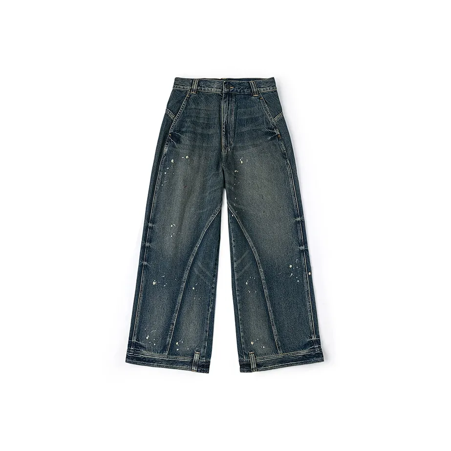 Lee Темно-синий Мужской Джинсы