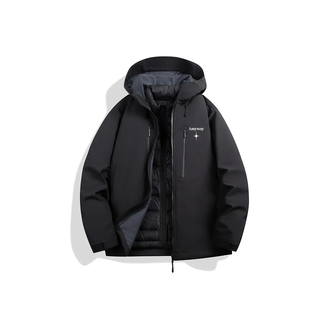 Amyway Термический Изоляционный Устойчивый к Износу Дышащий Устойчивый к Холоду Водонепроницаемый Ветрозащитный Ветровка Унисекс