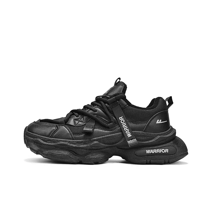 Warrior визуально увеличивает рост устойчивый к истиранию легкий противоскользящий высокий топ кроссовки с толстой подошвой мужские черные