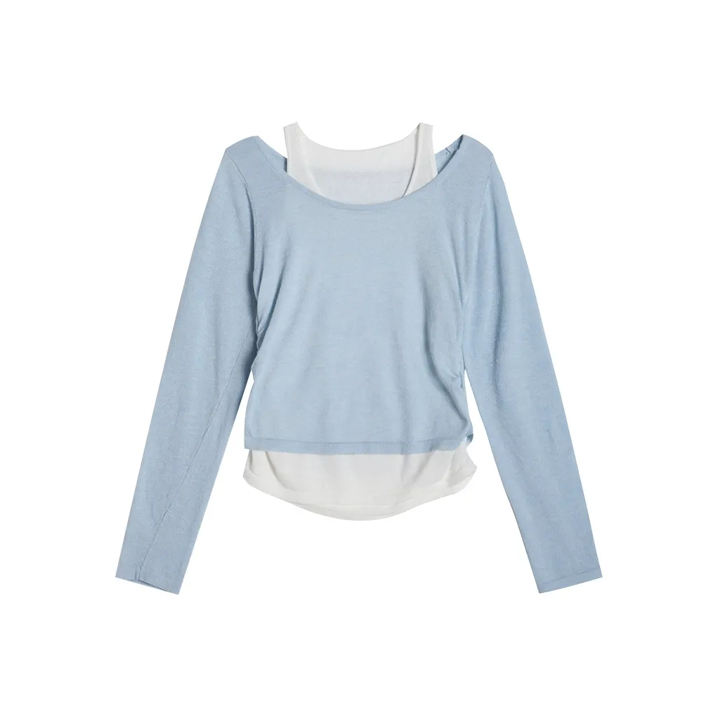 CENGXIAOXIAN Стандартный Mock Двухкомпонентный Топ Женский