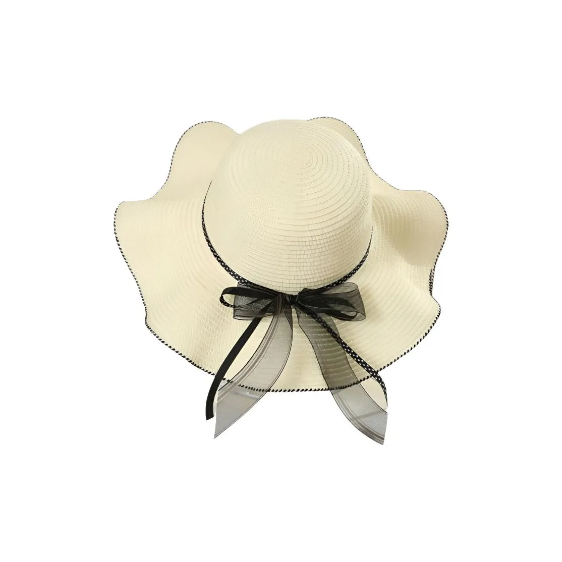 JKEM Соломенная плетеная шляпа с защитой от солнца женская