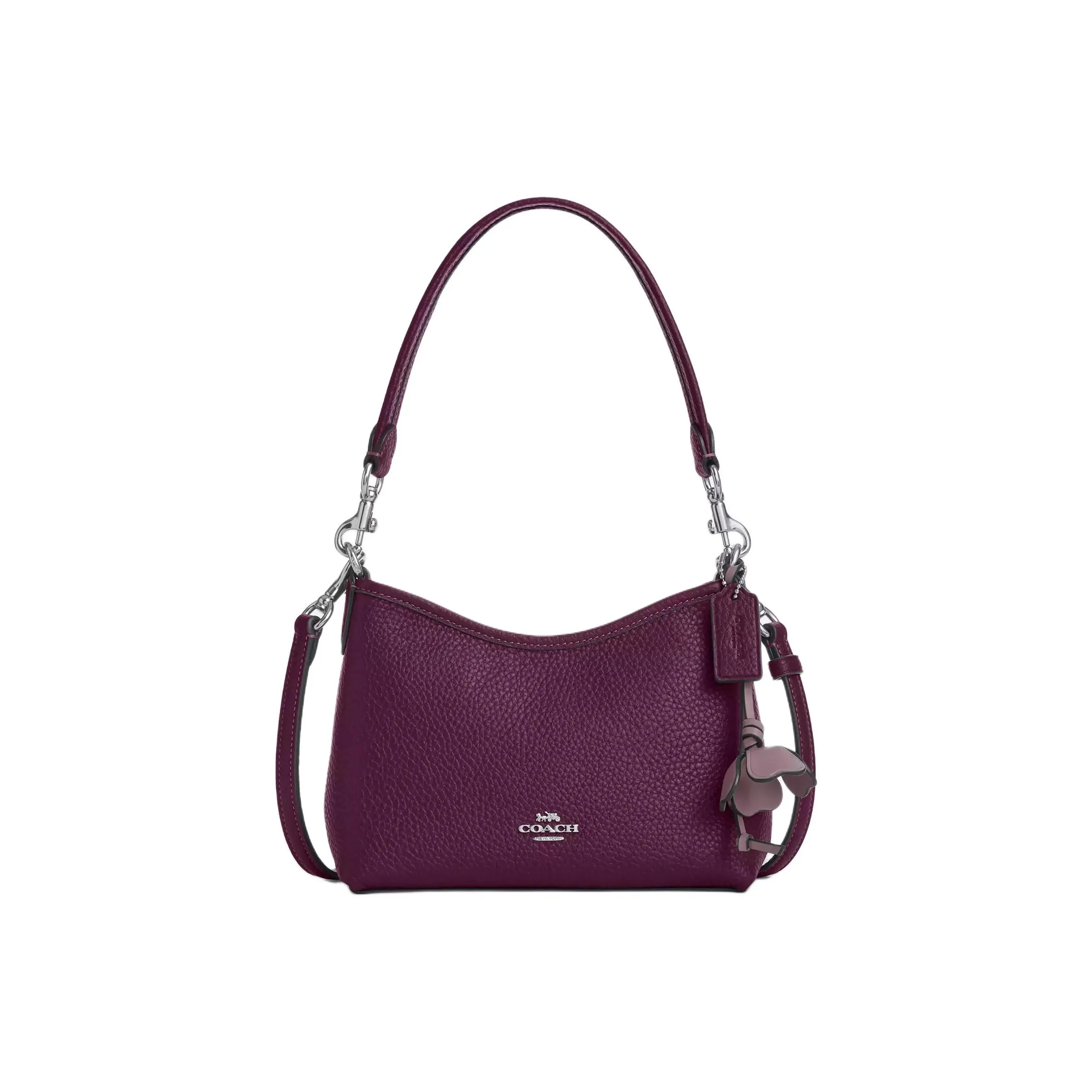 Coach Laurel Кожа Сумка Сумка через плечо Маленькая Женская Сливовый