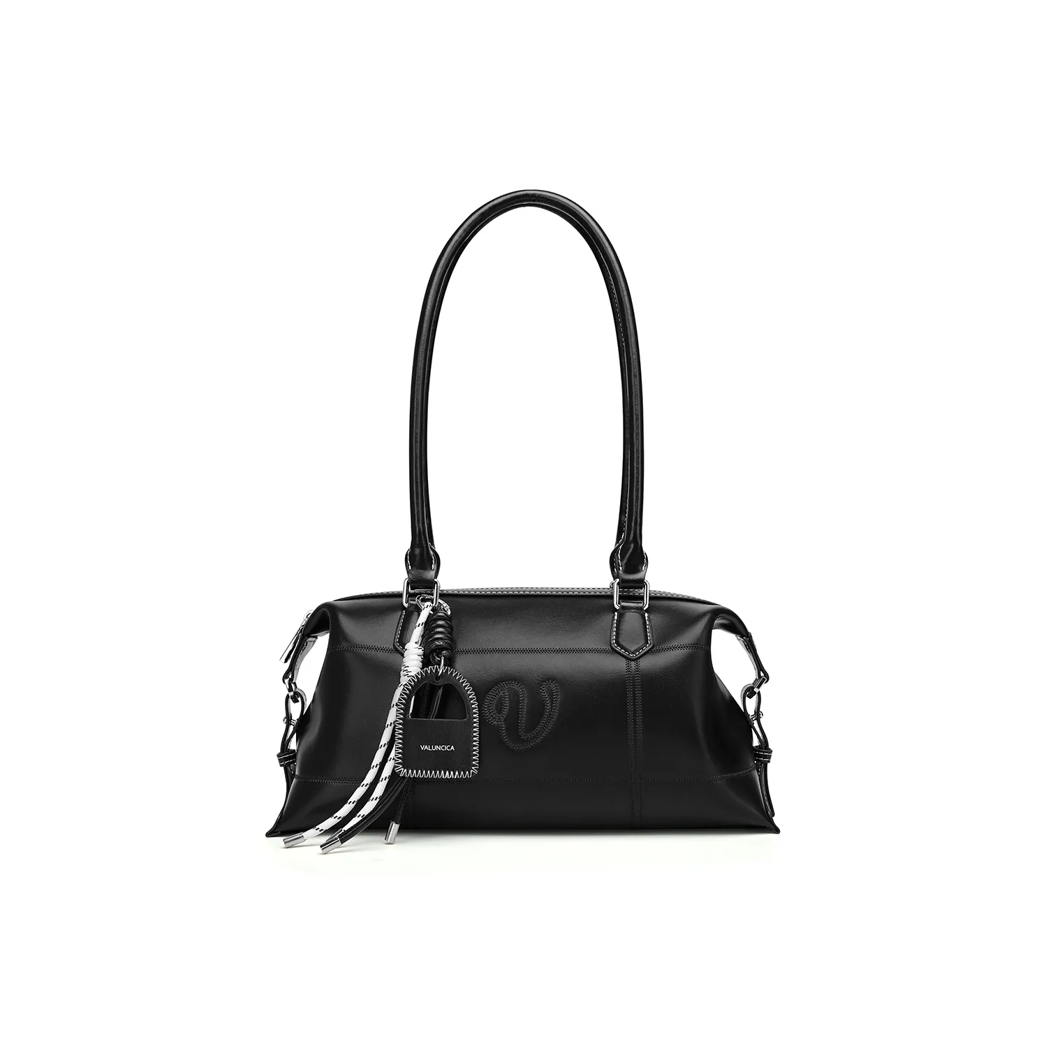 VALUNCICA EUROPHAM Корова Кожа Коммутирование Сумка-тоут Универсальная Сумка через плечо Стандартная Женская Муссовая Черная Бархат Коричневая