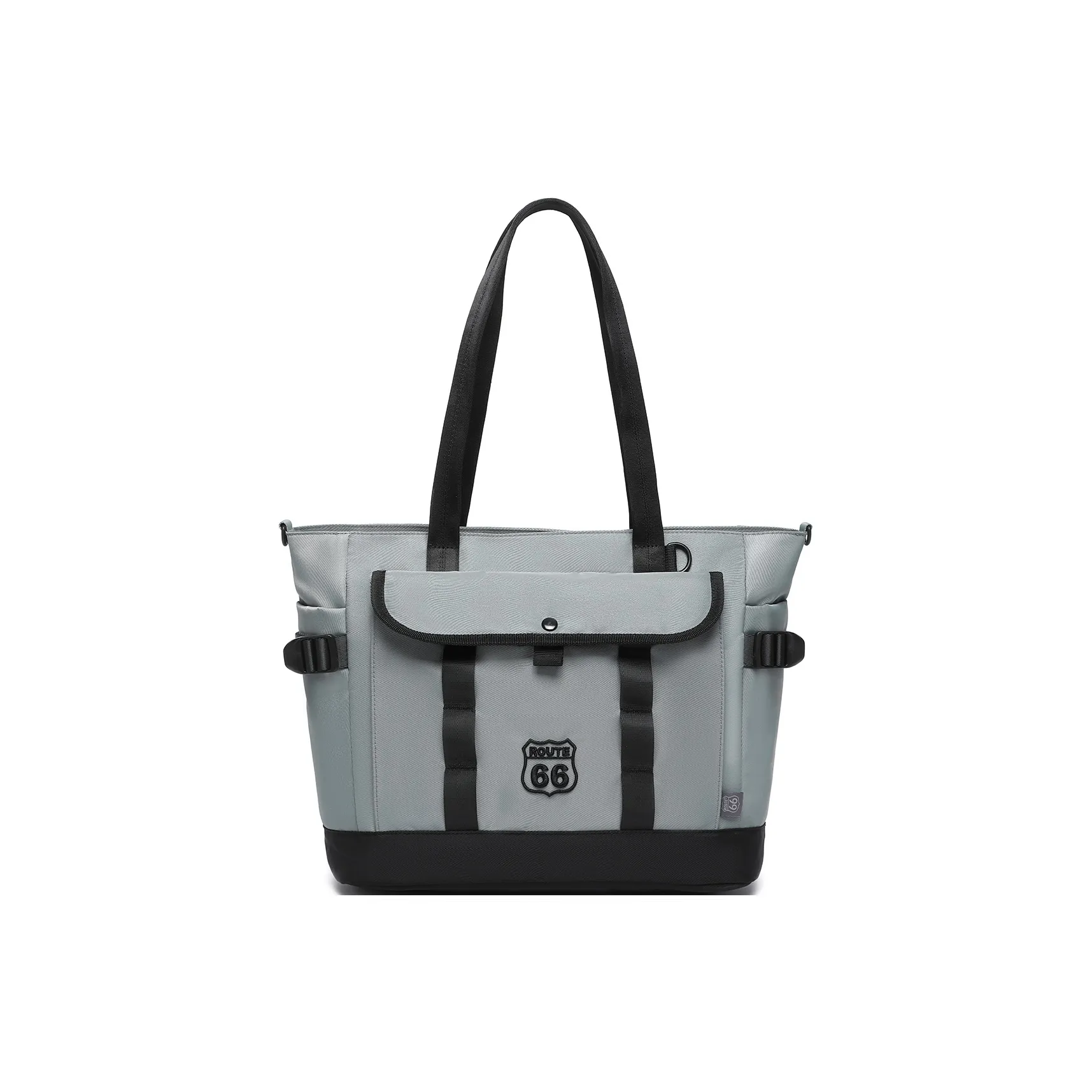 66ROUTE 66 Нейлоновая сумка-тоут сумка через плечо унисекс серый экрю
