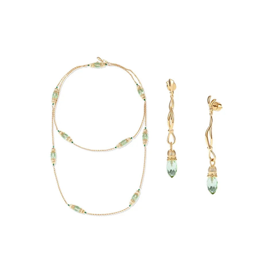 Ожерелья Retro Chic с покрытием из 18-каратного золота латунь с цветным глазурным покрытием женские