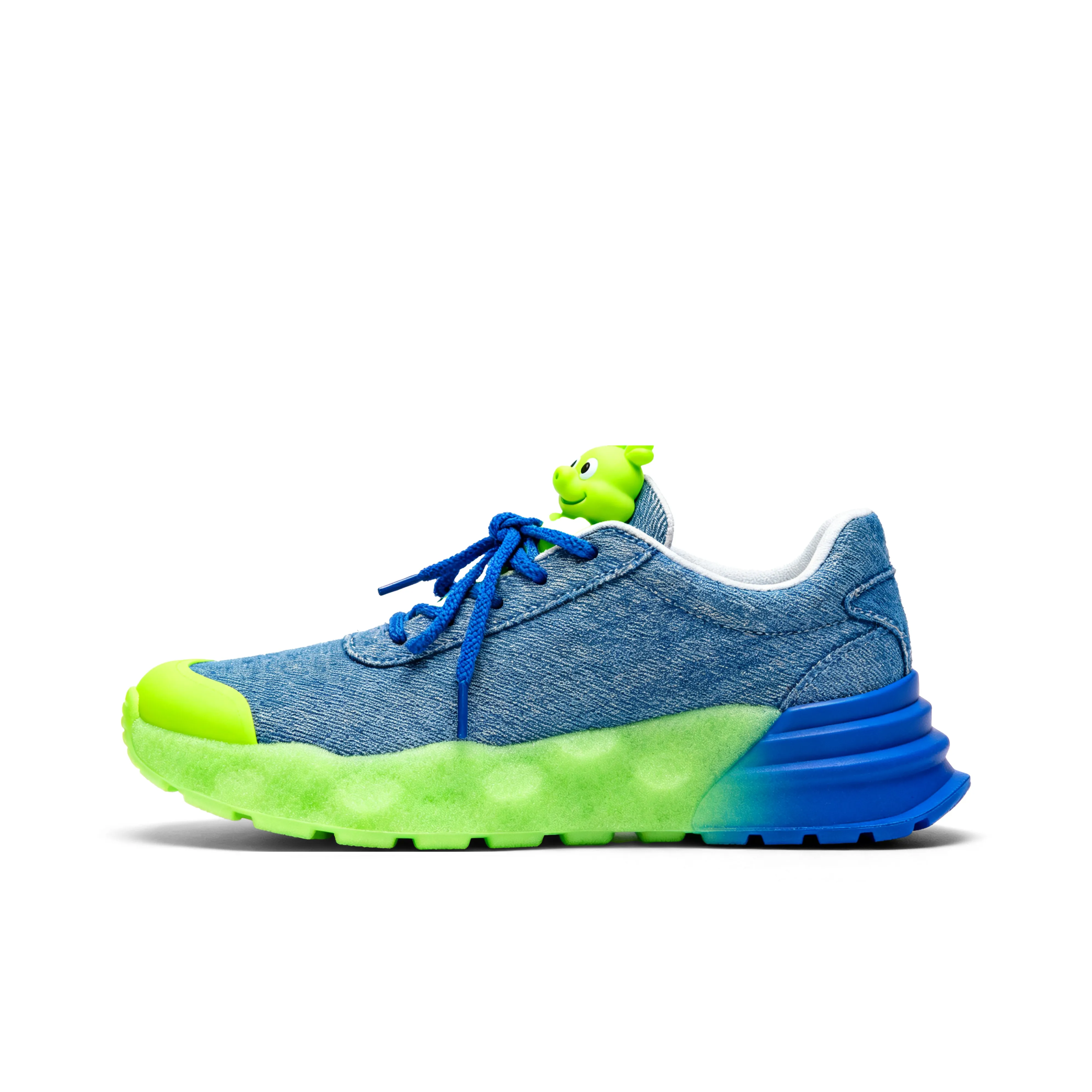 Паддингтон Медведь Минималистский стиль Мода Тренд Удобные Низкие Кроссовки для скейтбординга Женские Сине-зеленый