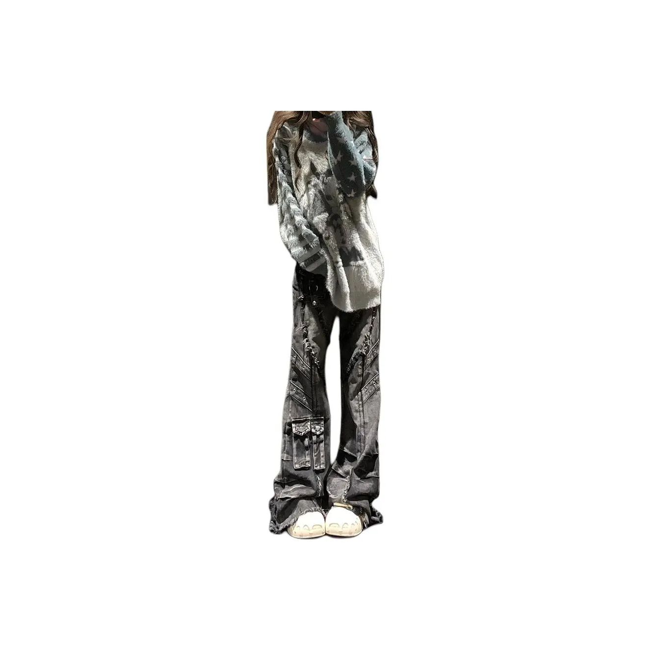 CASTLE WOODS Серый Женские Джинсы