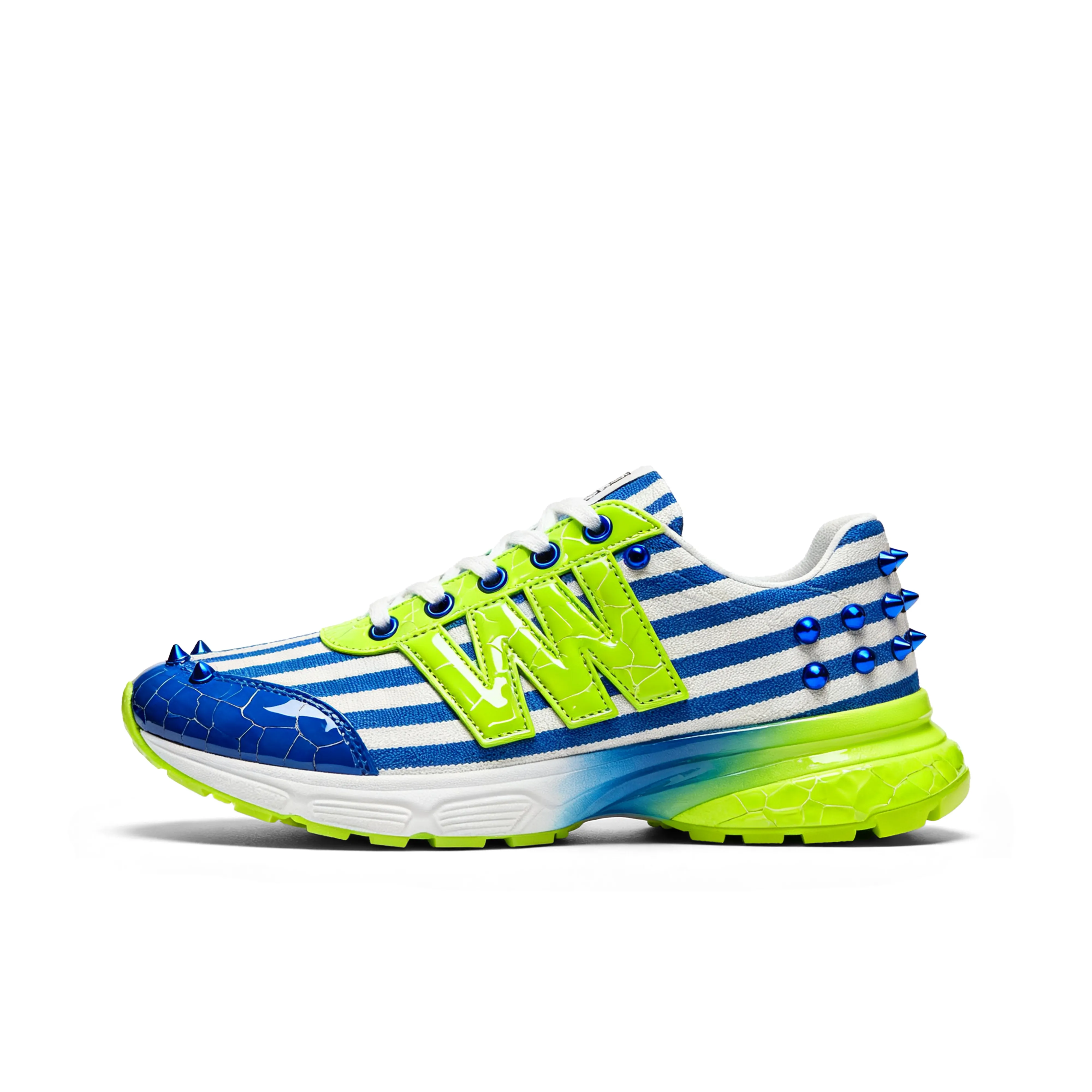 Paddington Bear Винтаж Модный Модный Удобный Классический и Универсальный Низкие Кроссовки для Скейтбординга Женские Синие Зеленые