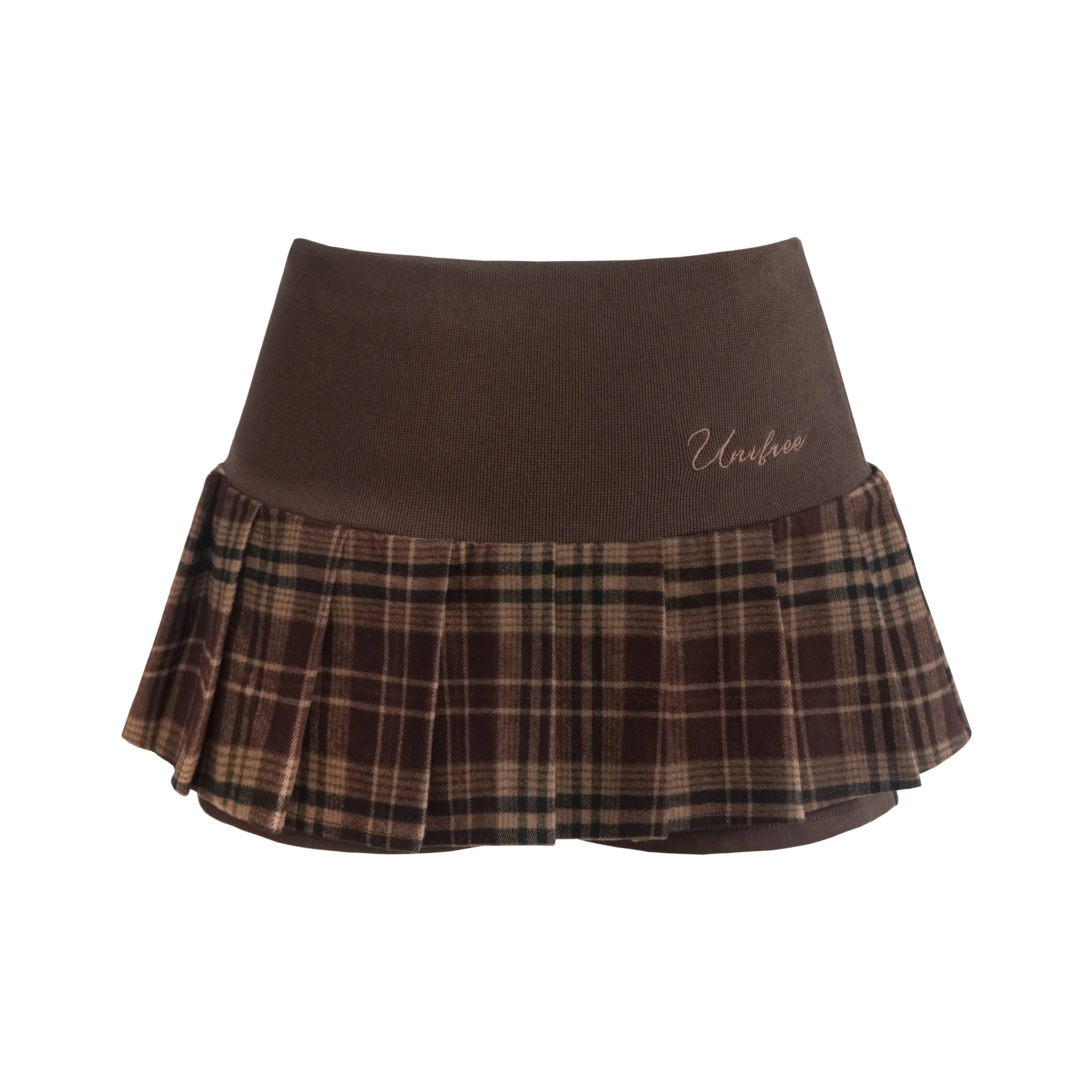 UNIFREE Юбка Женская Темно-Коричневая